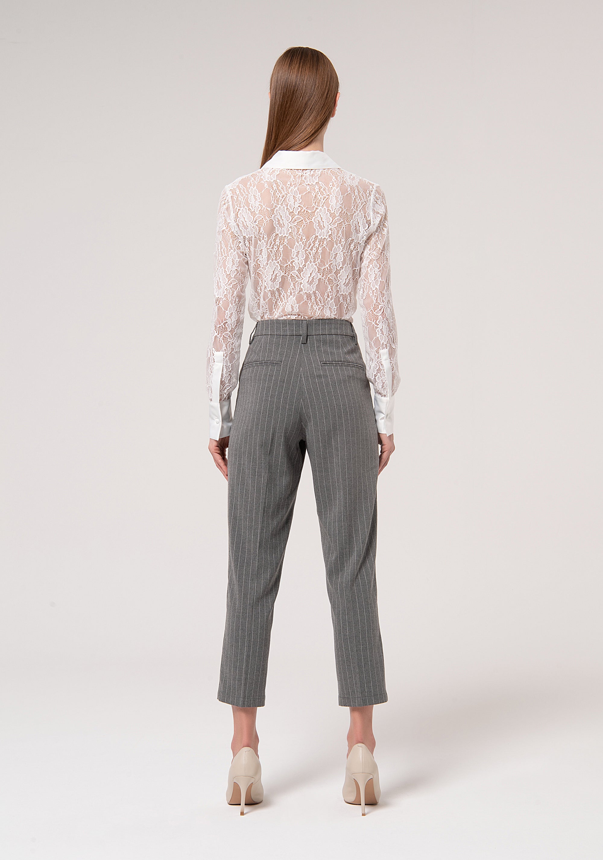Chino pant regular fit made in pinstriped fabric Fracomina FR24WV4003W435Q6-156-4_fc229748-df92-4169-a769-5d9bce35af9d