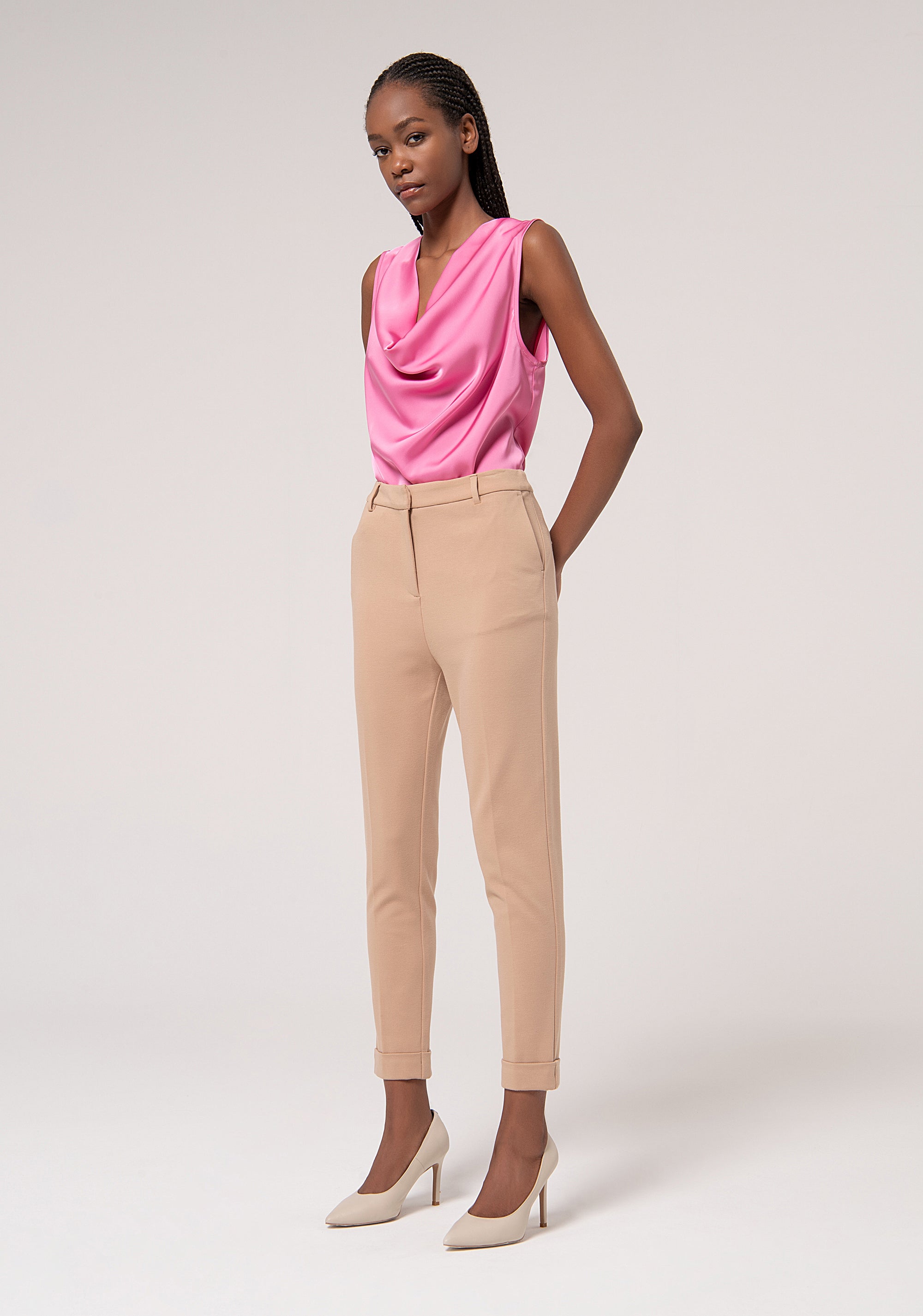 Chino pant slim fit made in stretch fabric Fracomina FR24WV4004W71601-L20-3_3001f676-f4bb-4eff-b284-2f2a1f4d4909