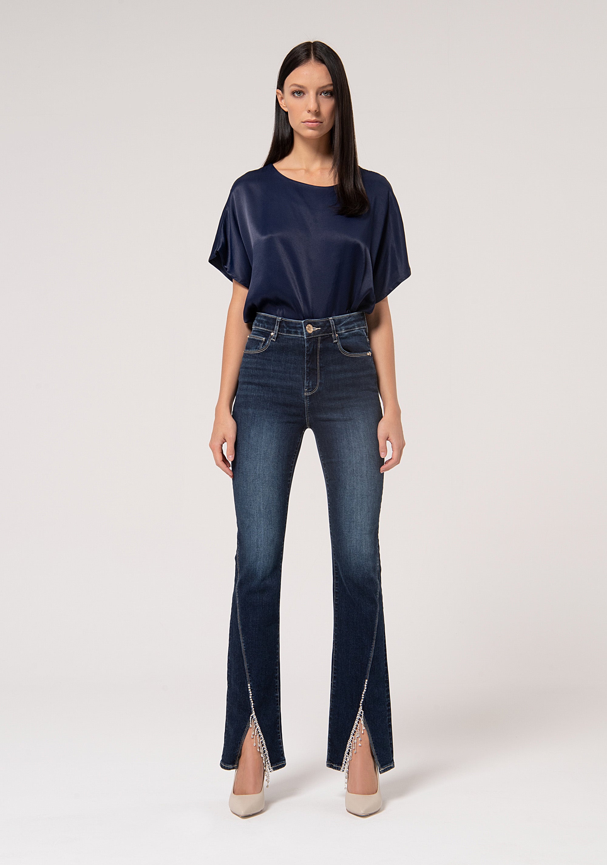 Skinny Bootcut 1bj Denim Dark