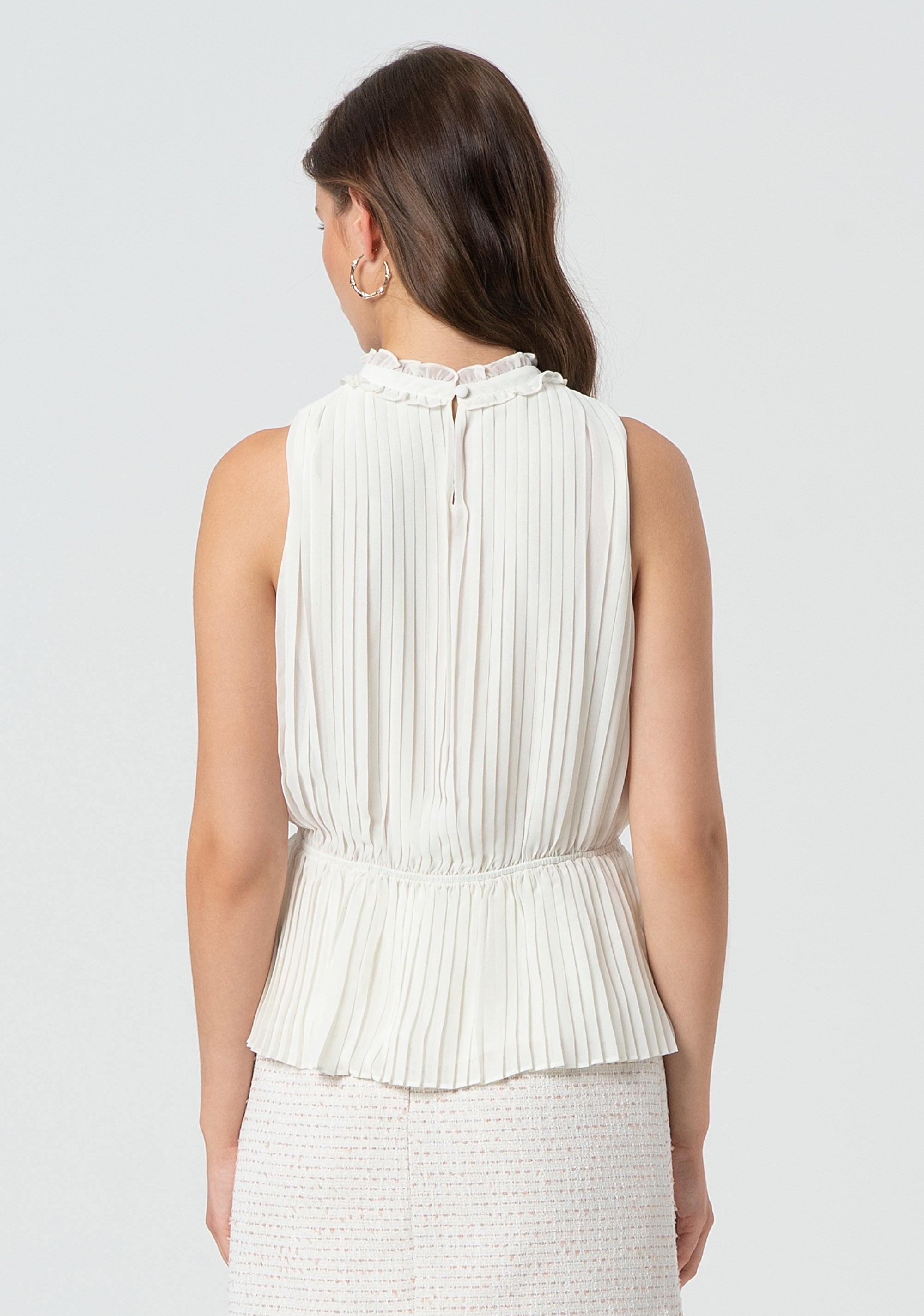 Tank top with plissè effect Fracomina FR25ST2021W412F9-108-4