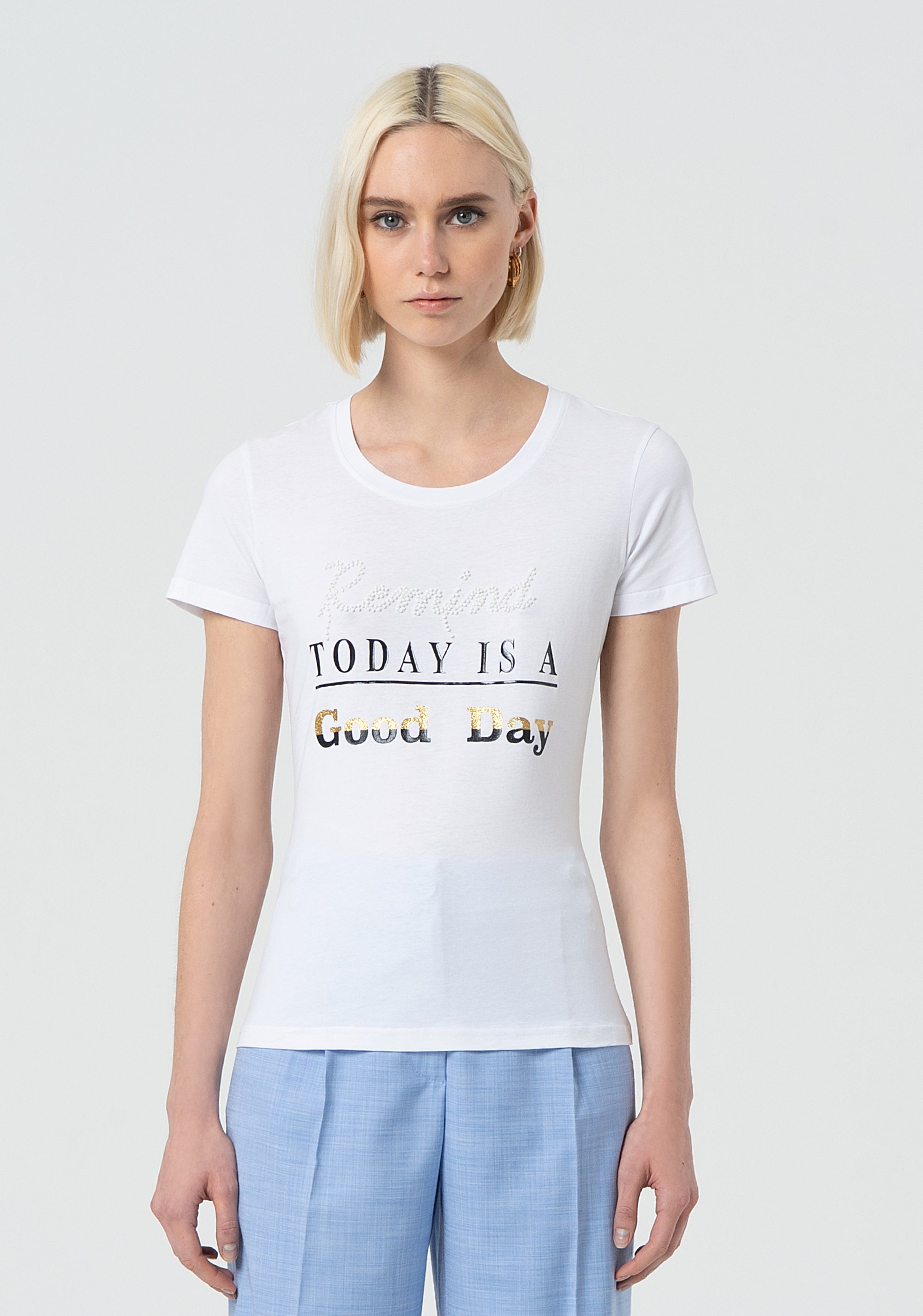 T-shirt slim fit made in stretch cotton jersey Fracomina FR25ST3002J40108-278-1