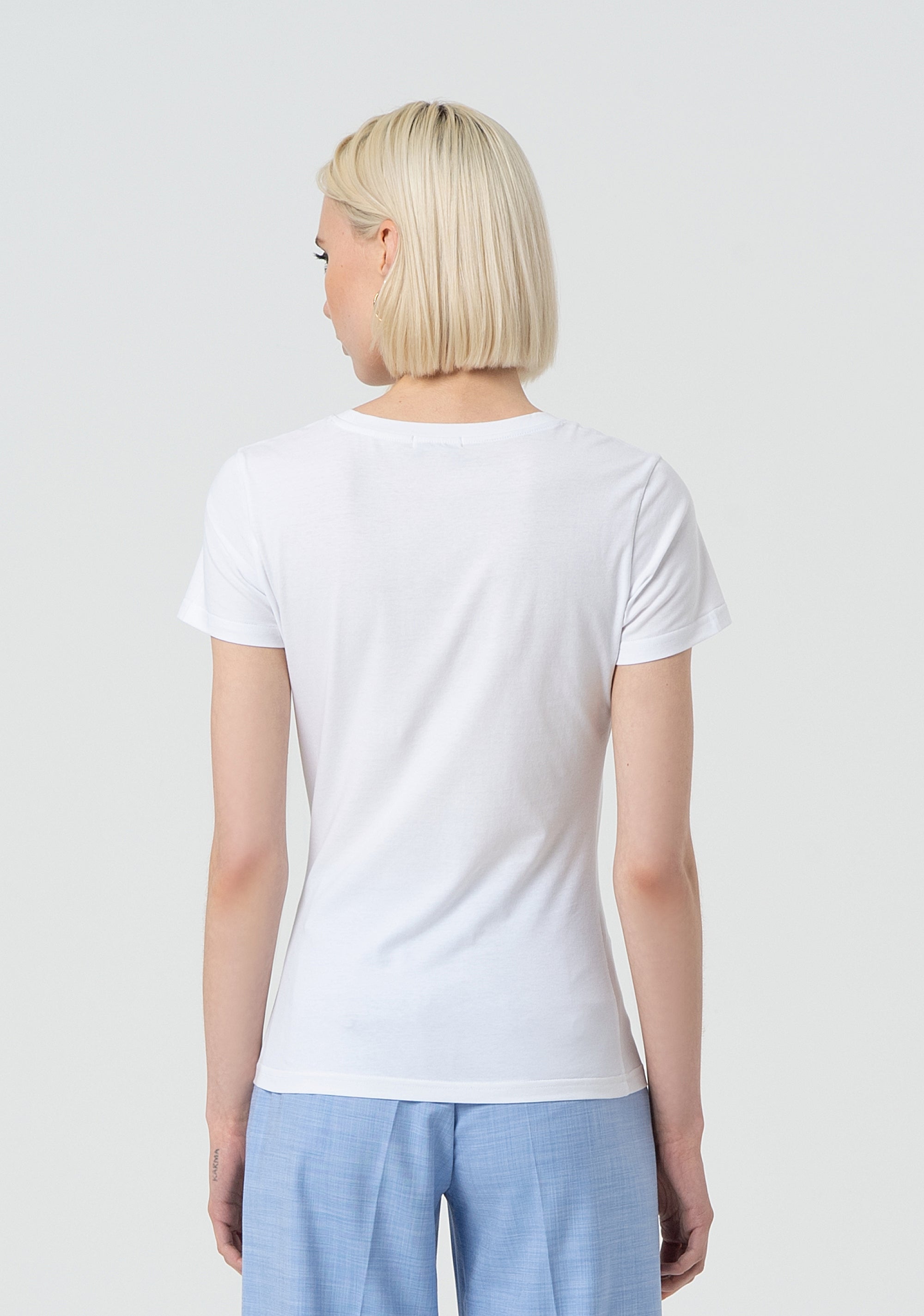 T-shirt slim fit made in stretch cotton jersey Fracomina FR25ST3002J40108-278-4