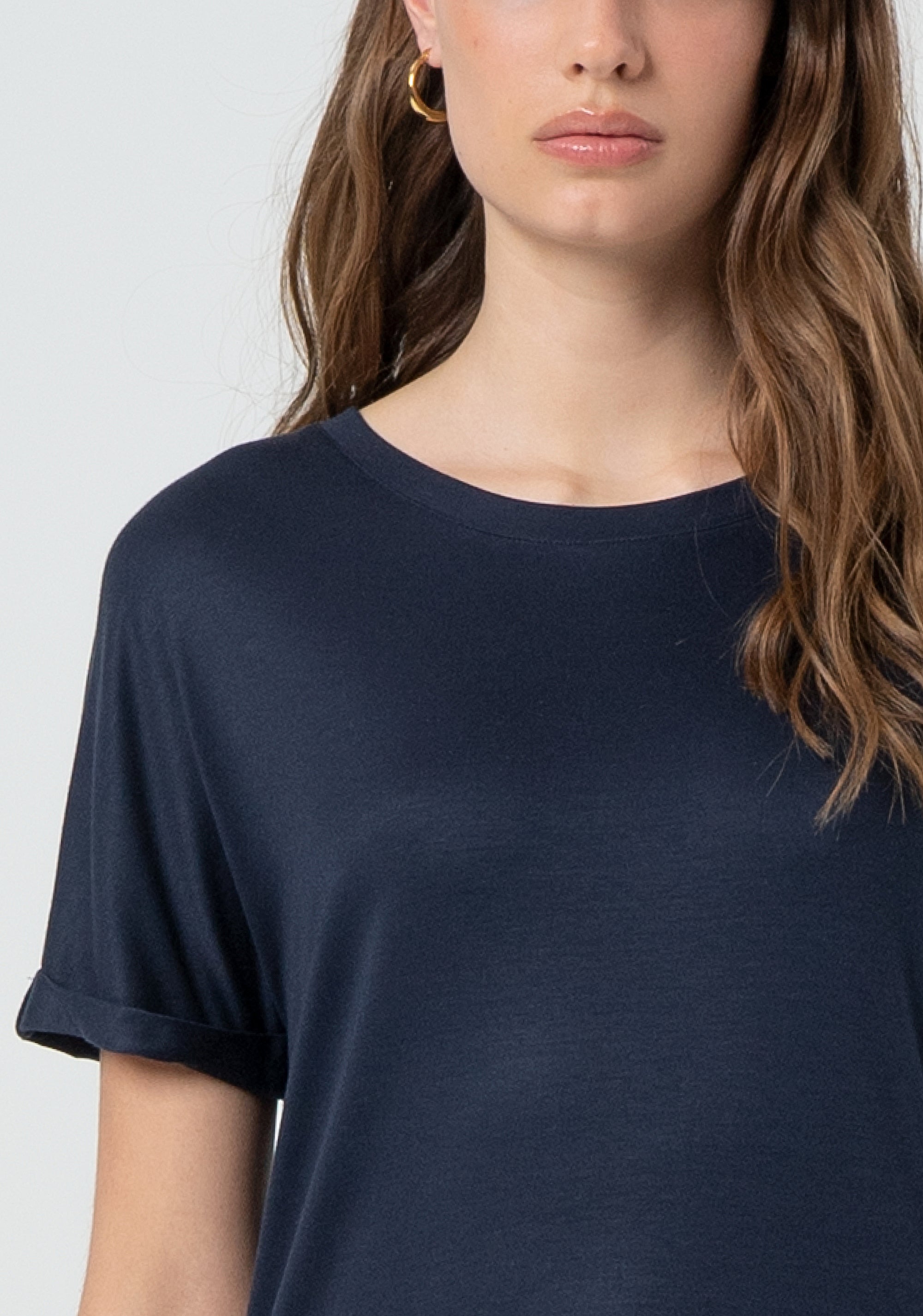 T-shirt regular fit made in jersey with silk Fracomina FR25ST3016J47801-117-2