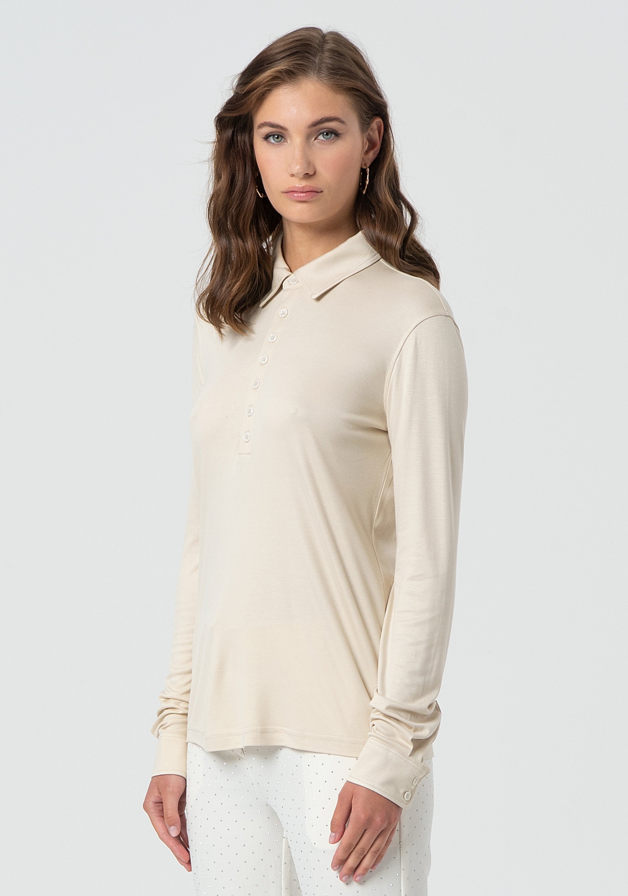 Polo regular fit made in jersey with silk Fracomina FR25ST3017J47801-108-3