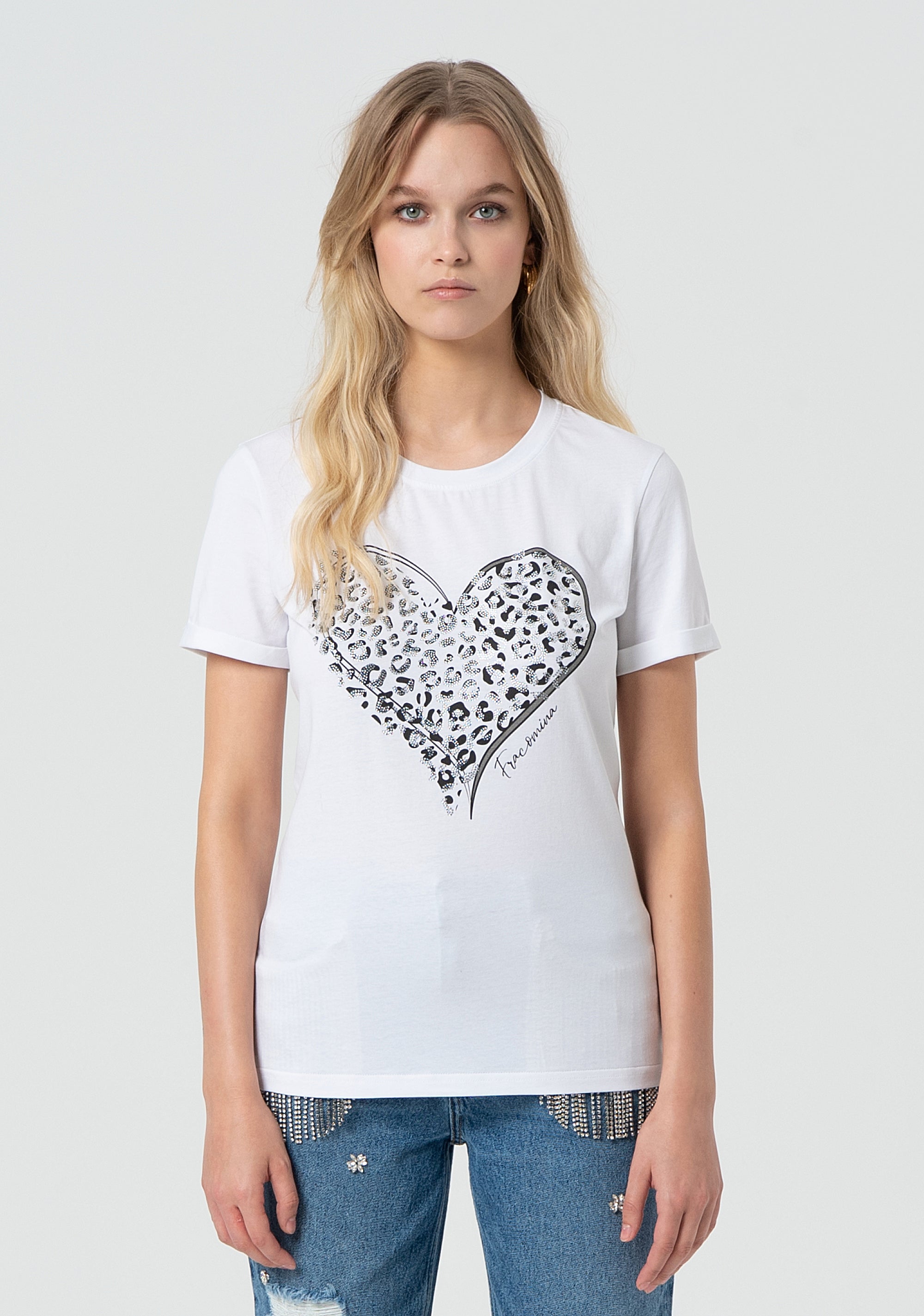 T-shirt slim fit made in stretch cotton jersey Fracomina FR25ST3019J401N5-278-1