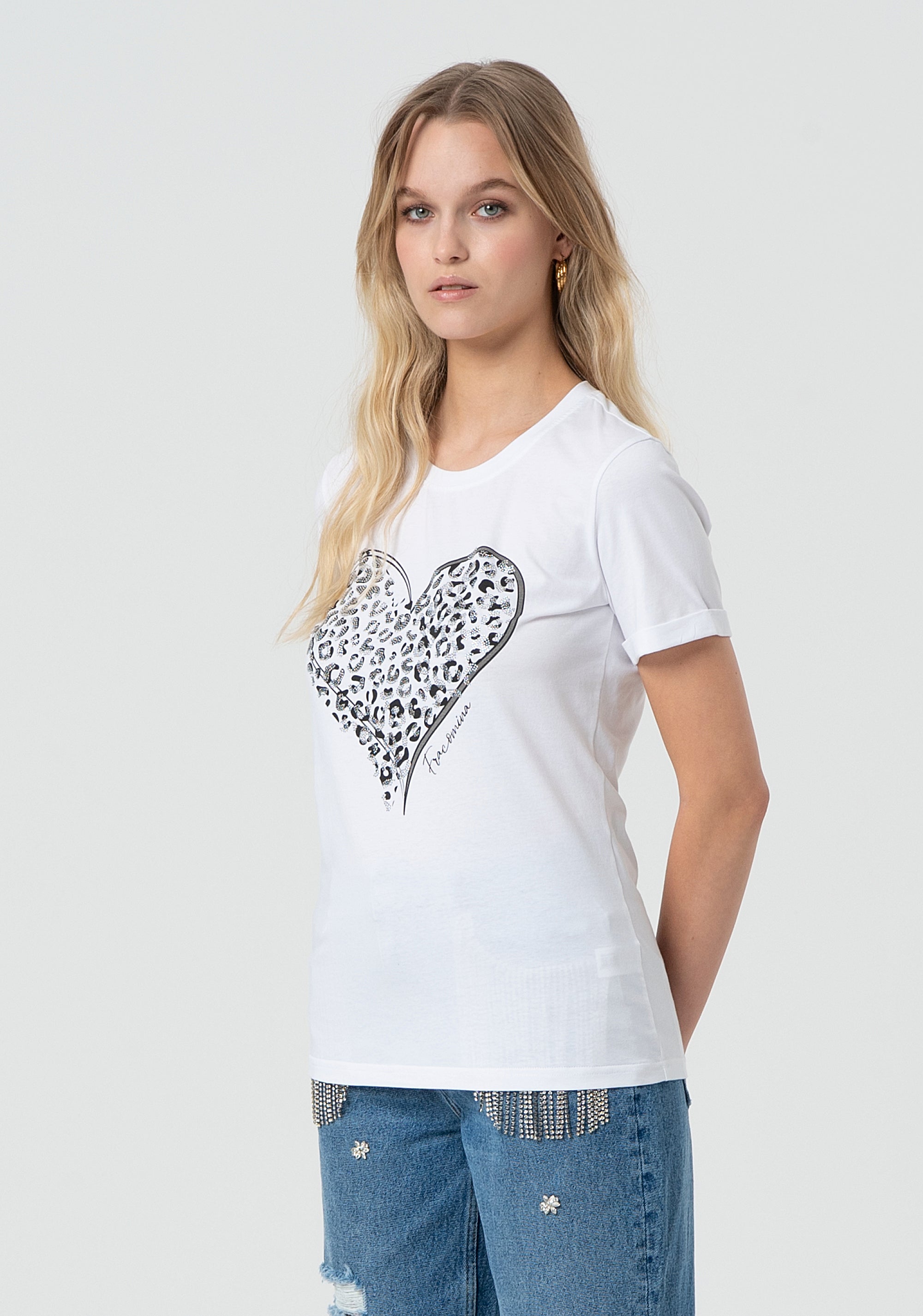 T-shirt slim fit made in stretch cotton jersey Fracomina FR25ST3019J401N5-278-3