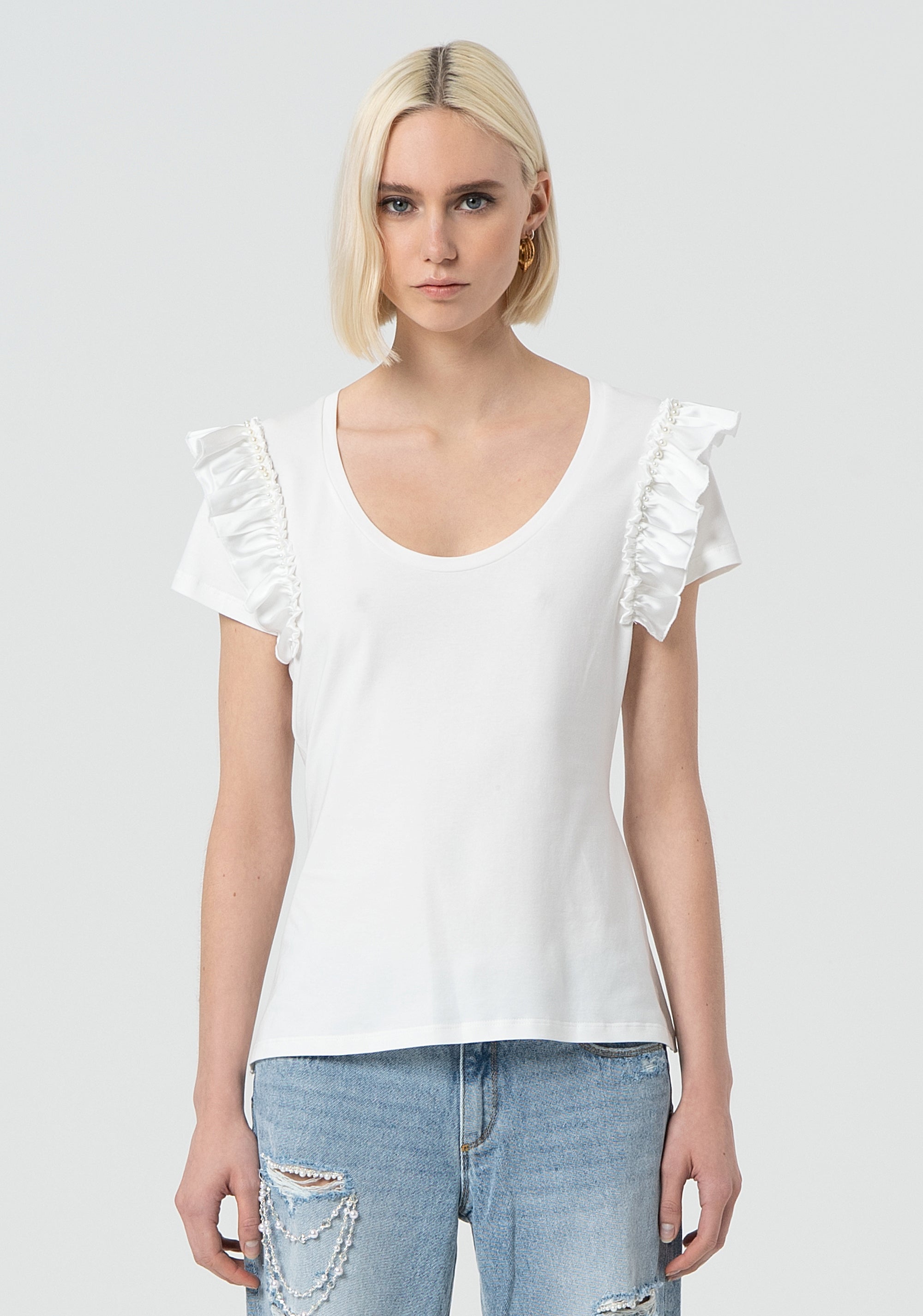 T-shirt regular fit made in jersey Fracomina FR25ST3042J401R9-108-1