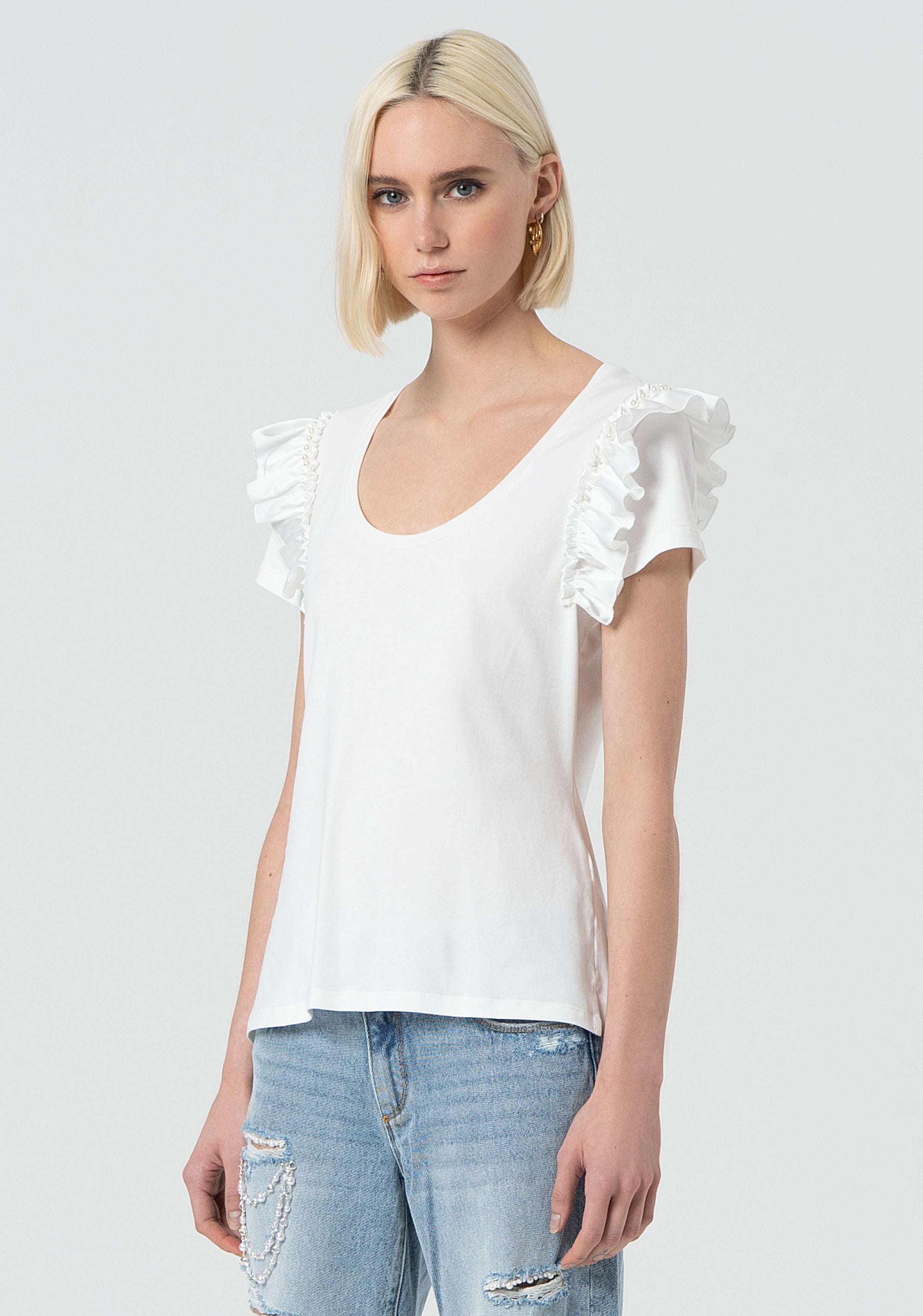 T-shirt regular fit made in jersey Fracomina FR25ST3042J401R9-108-3