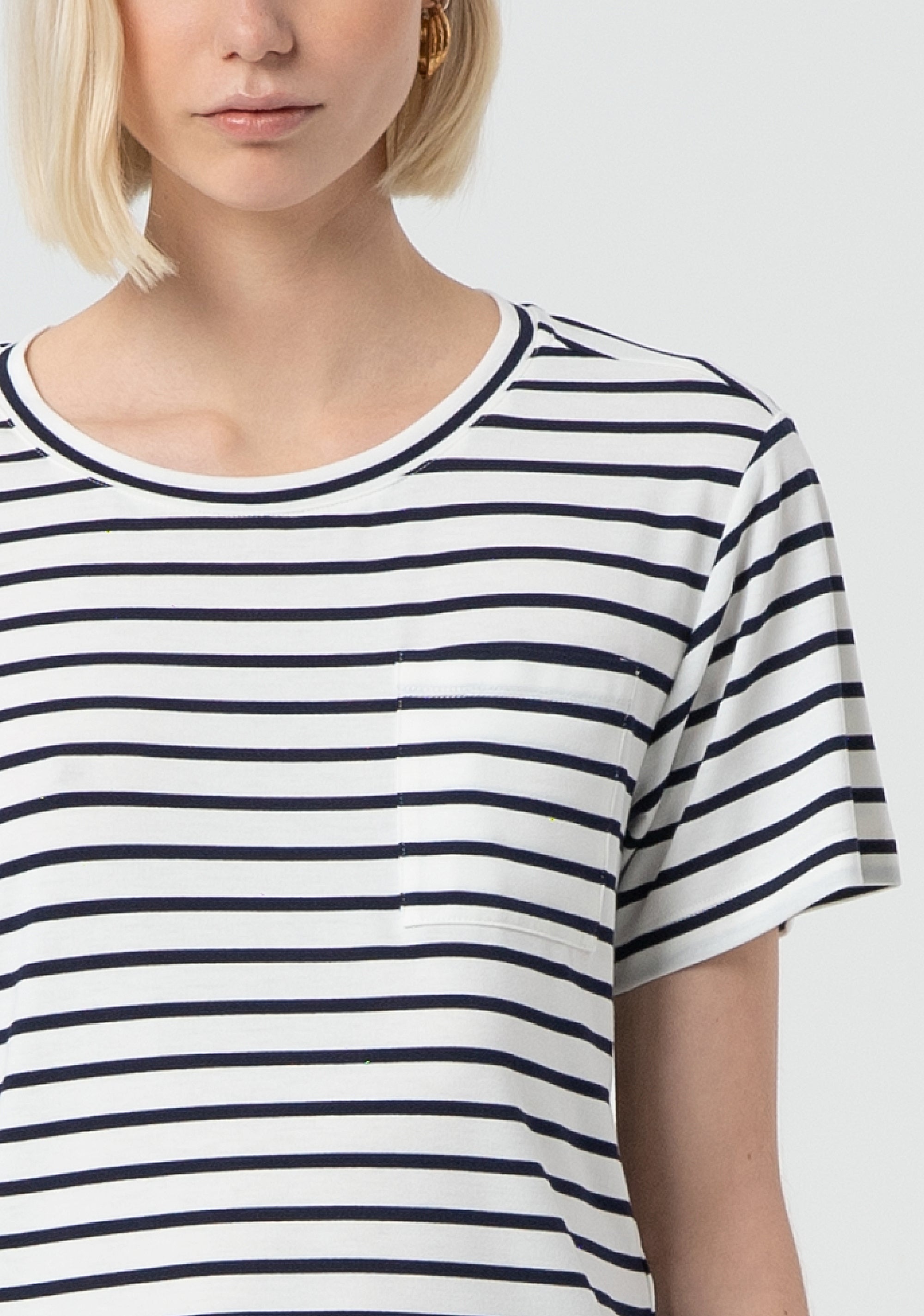 T-shirt regular fit with stripes Fracomina FR25ST3046J479G1-A52-2