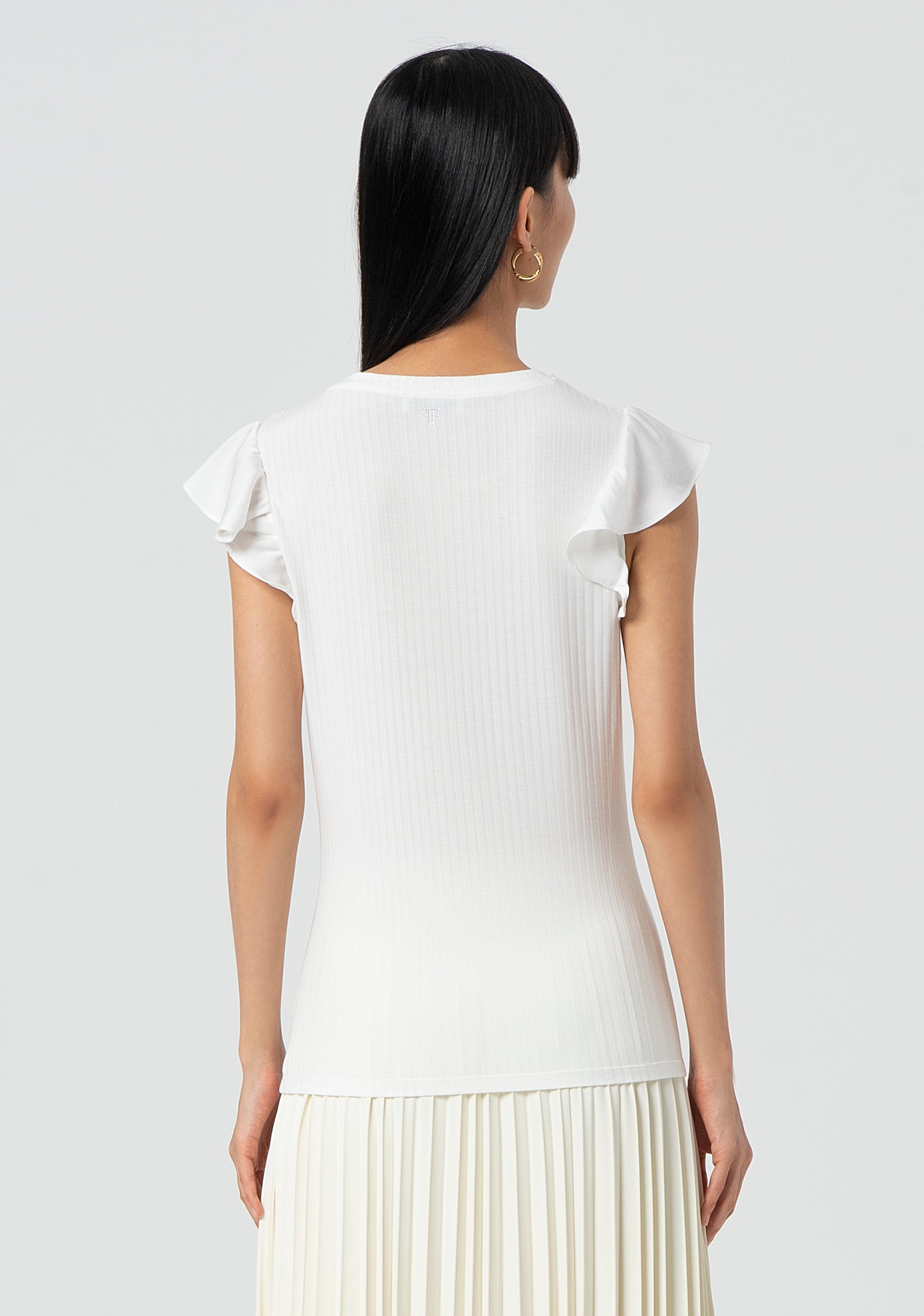 T-shirt tight fit with cap sleeves Fracomina FR25ST3051J451K7-108-4