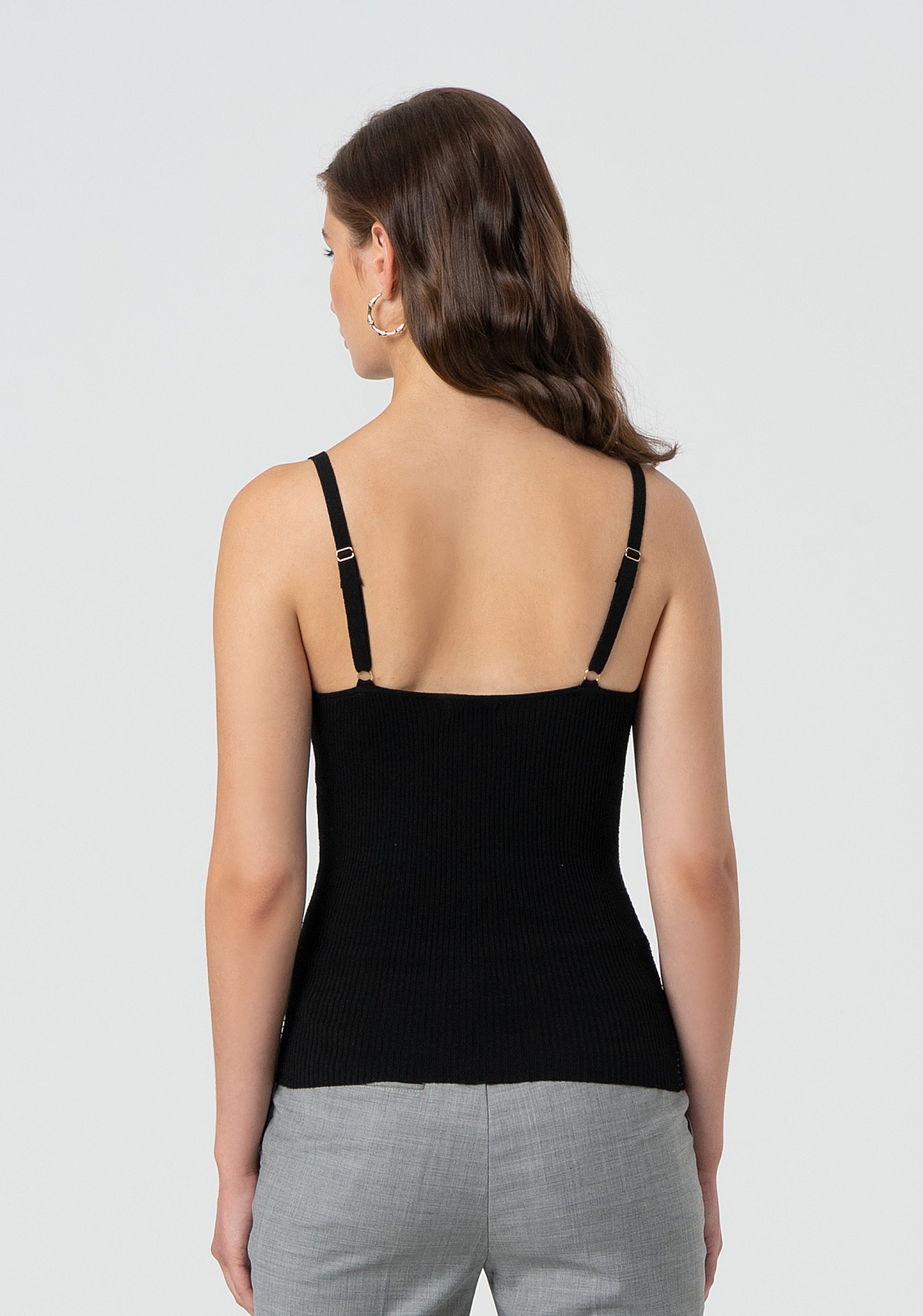 Knitted tank top with strasses Fracomina FR25ST4006K410J9-053-4
