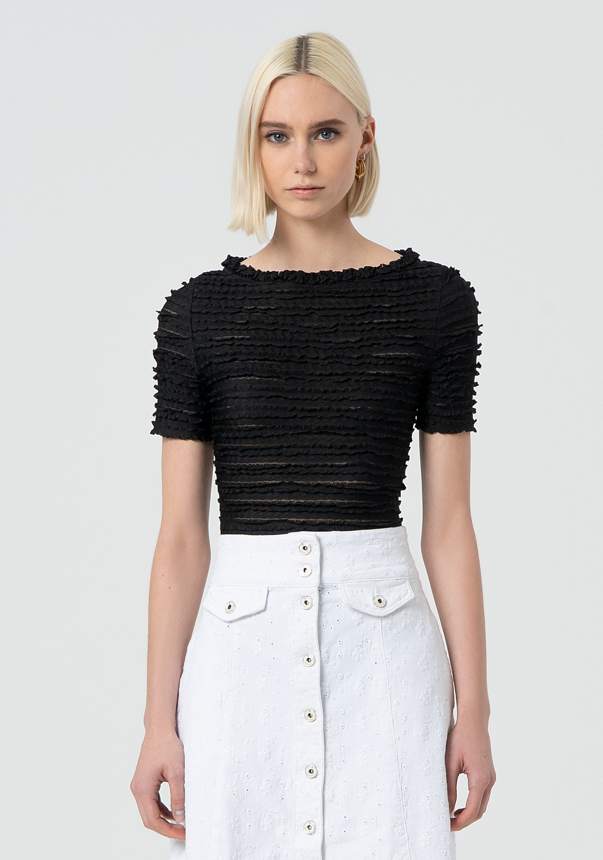 Body tight fit made in lace Fracomina FR25ST5005J47301-053-1