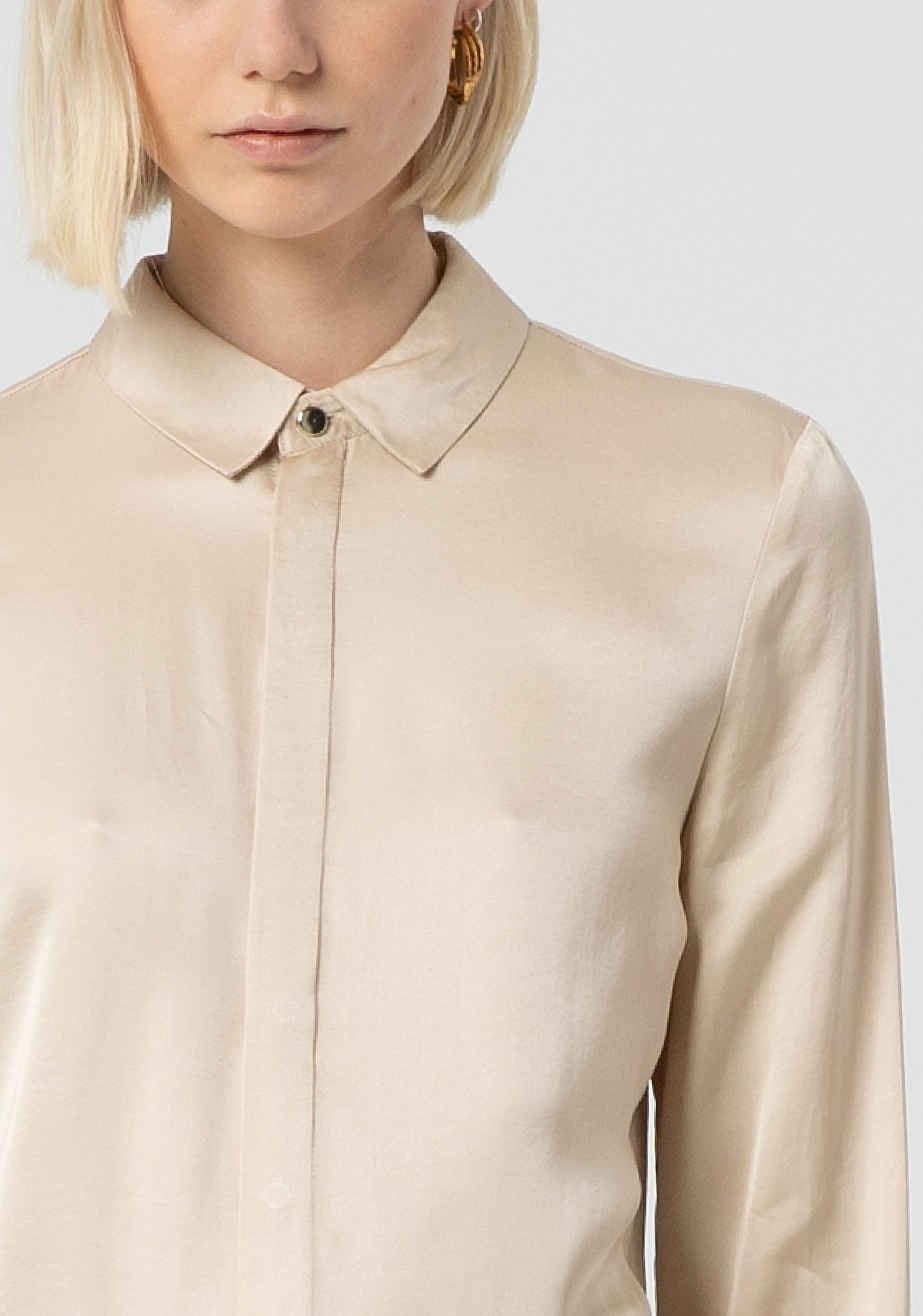 Shirt regular fit made in satin Fracomina FR25ST6008W73201-251-2