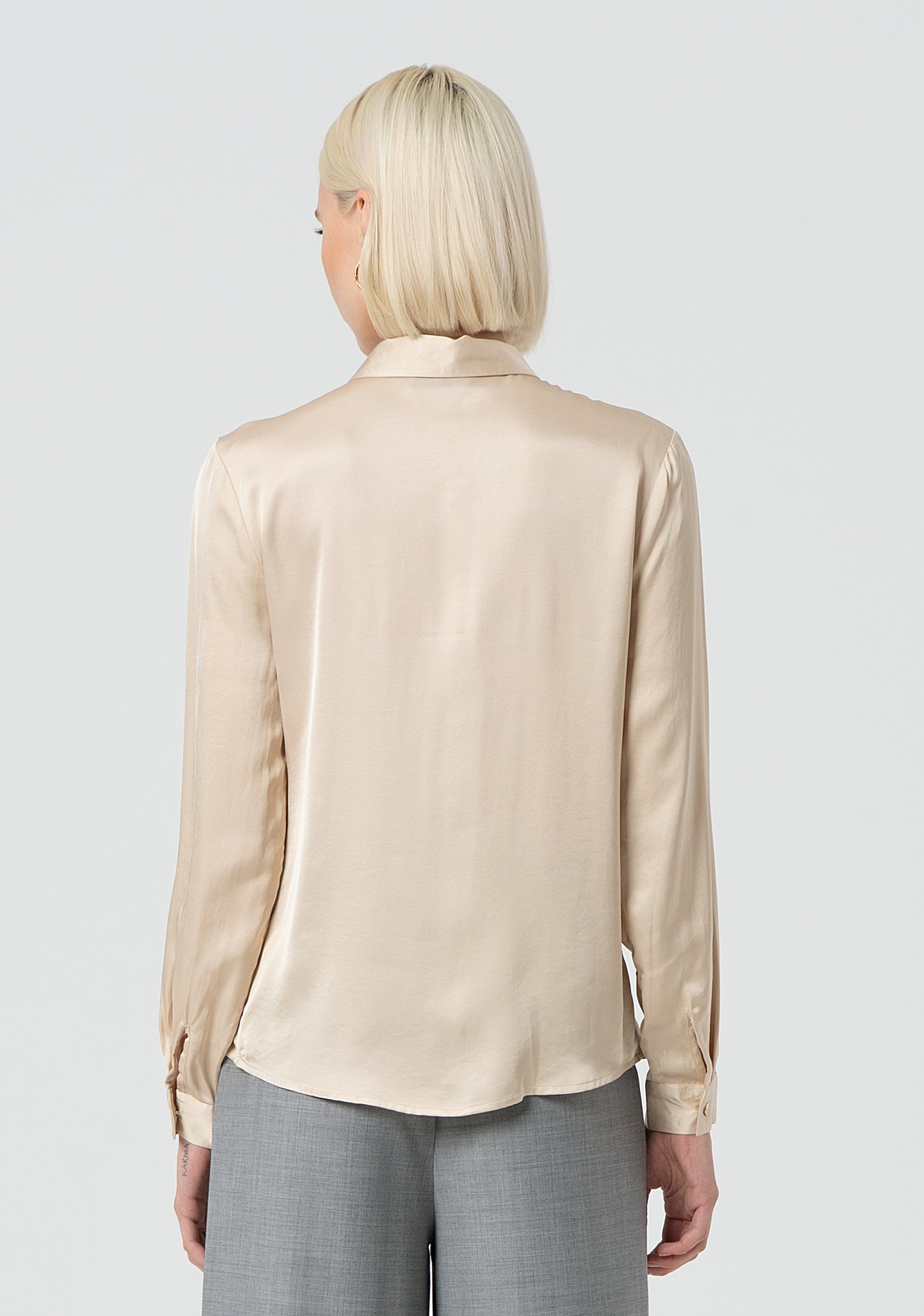 Shirt regular fit made in satin Fracomina FR25ST6008W73201-251-4