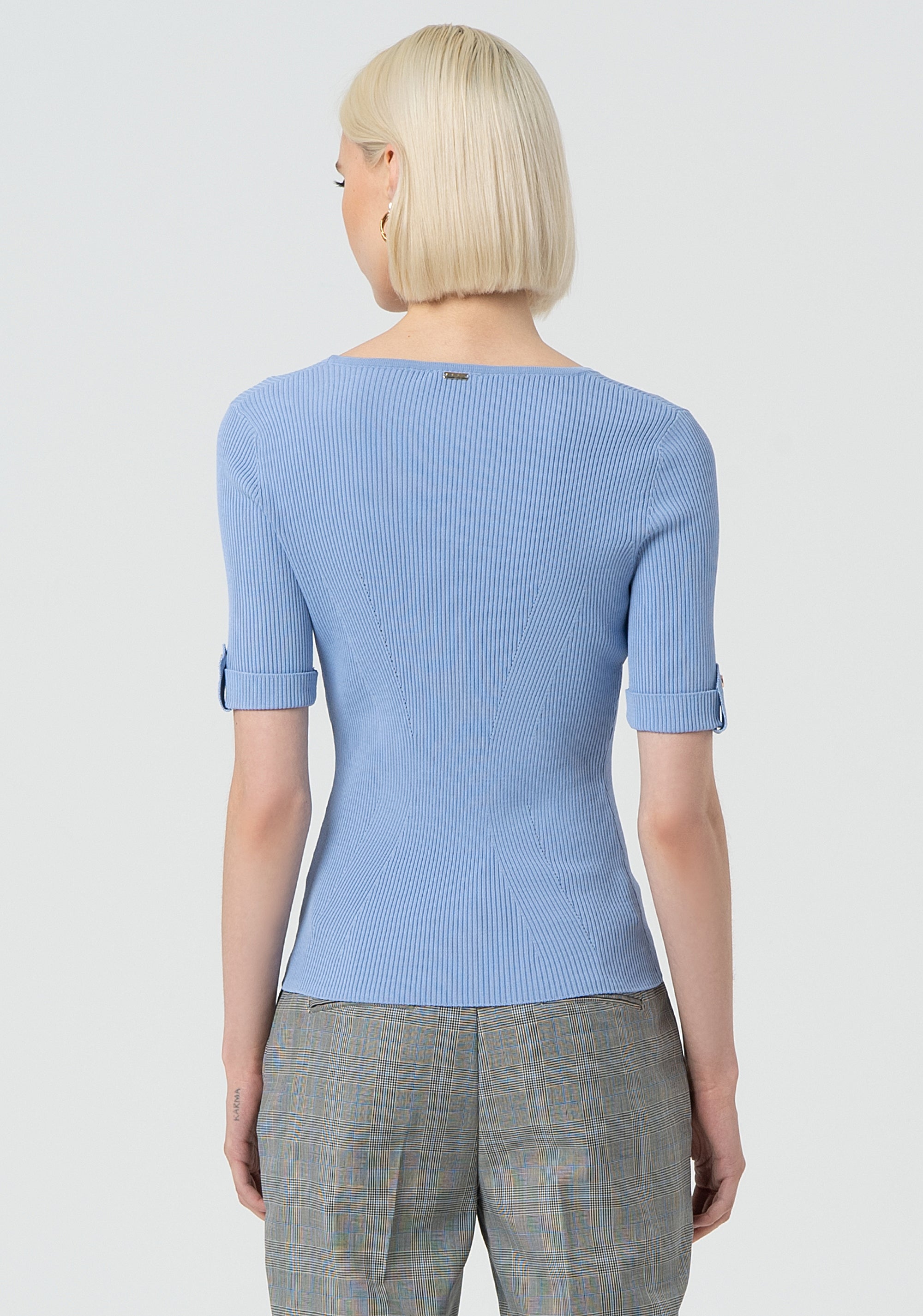 Knitwear tight fit with ribs Fracomina FR25ST7012K42101-252-4