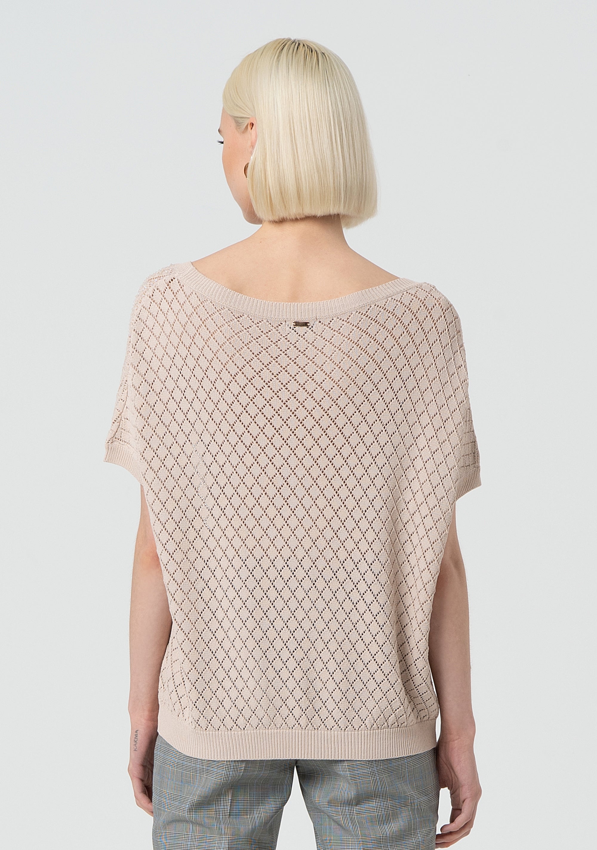Knitwear loose fit with openwork Fracomina FR25ST7031K417R9-T10-4