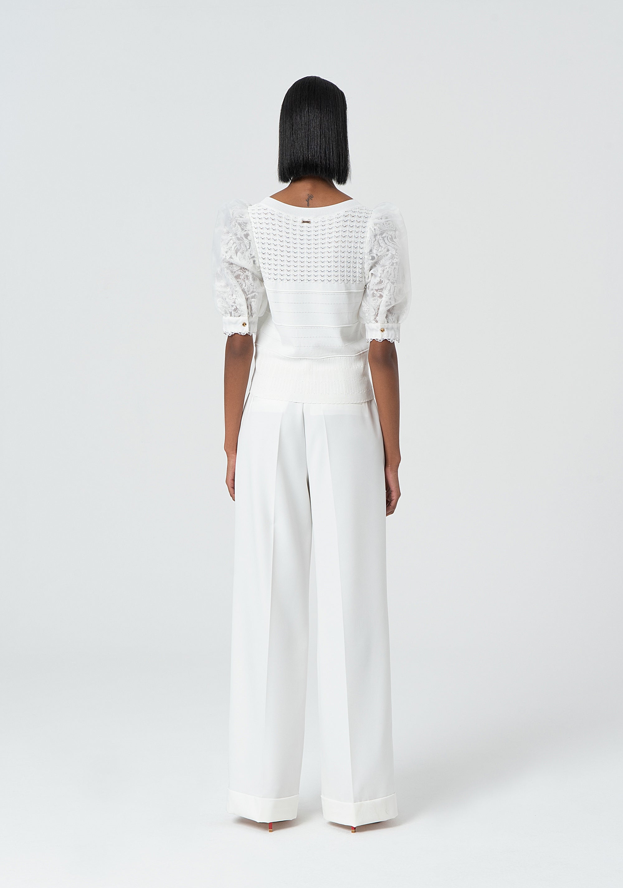 Palazzo pant with high waist Fracomina FR25SV3007W42901-108-4