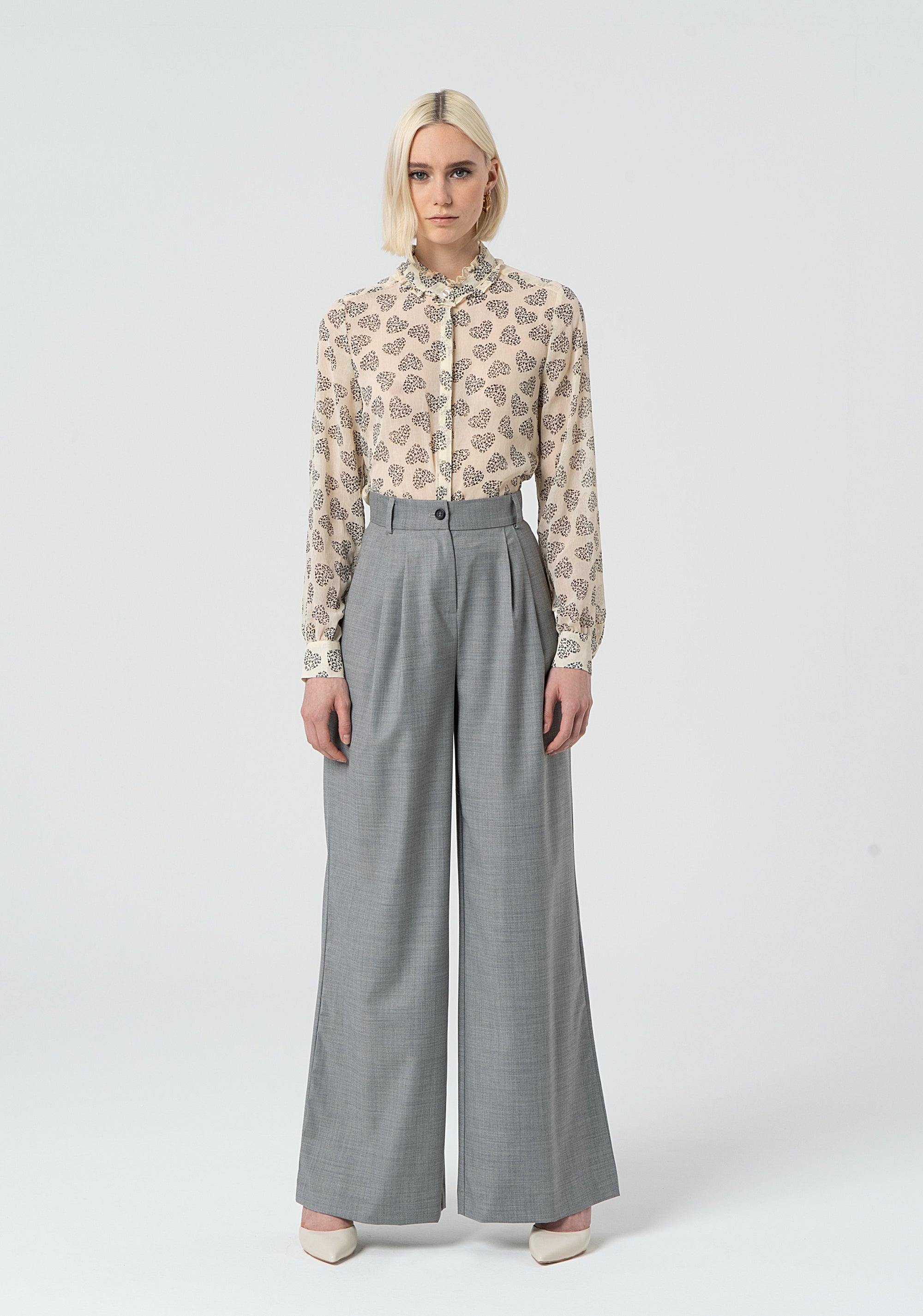 Palazzo pant made in cool wool Fracomina FR25SV3023W75901-T04-1