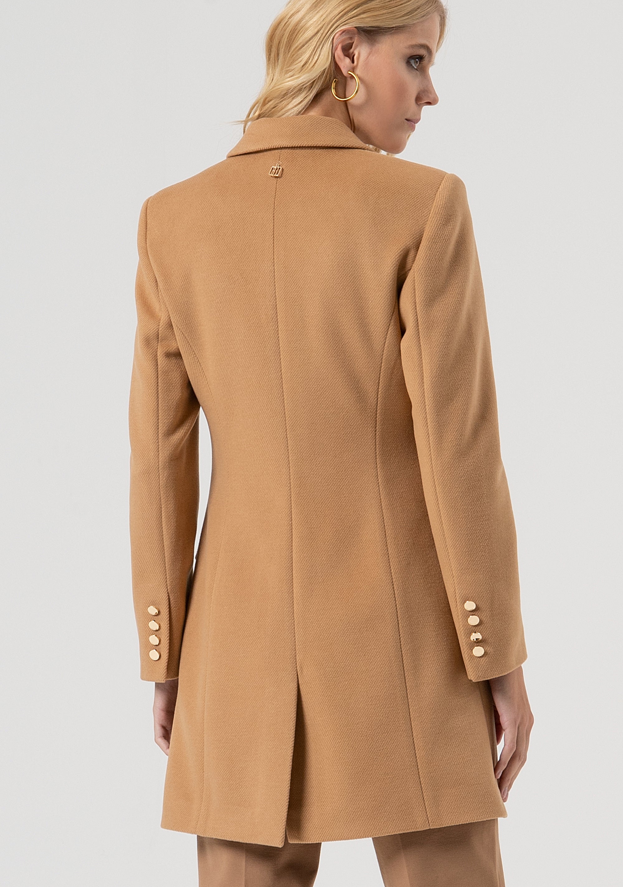 Coat slim fit single breasted Fracomina FR25WC1010W48601-093-4