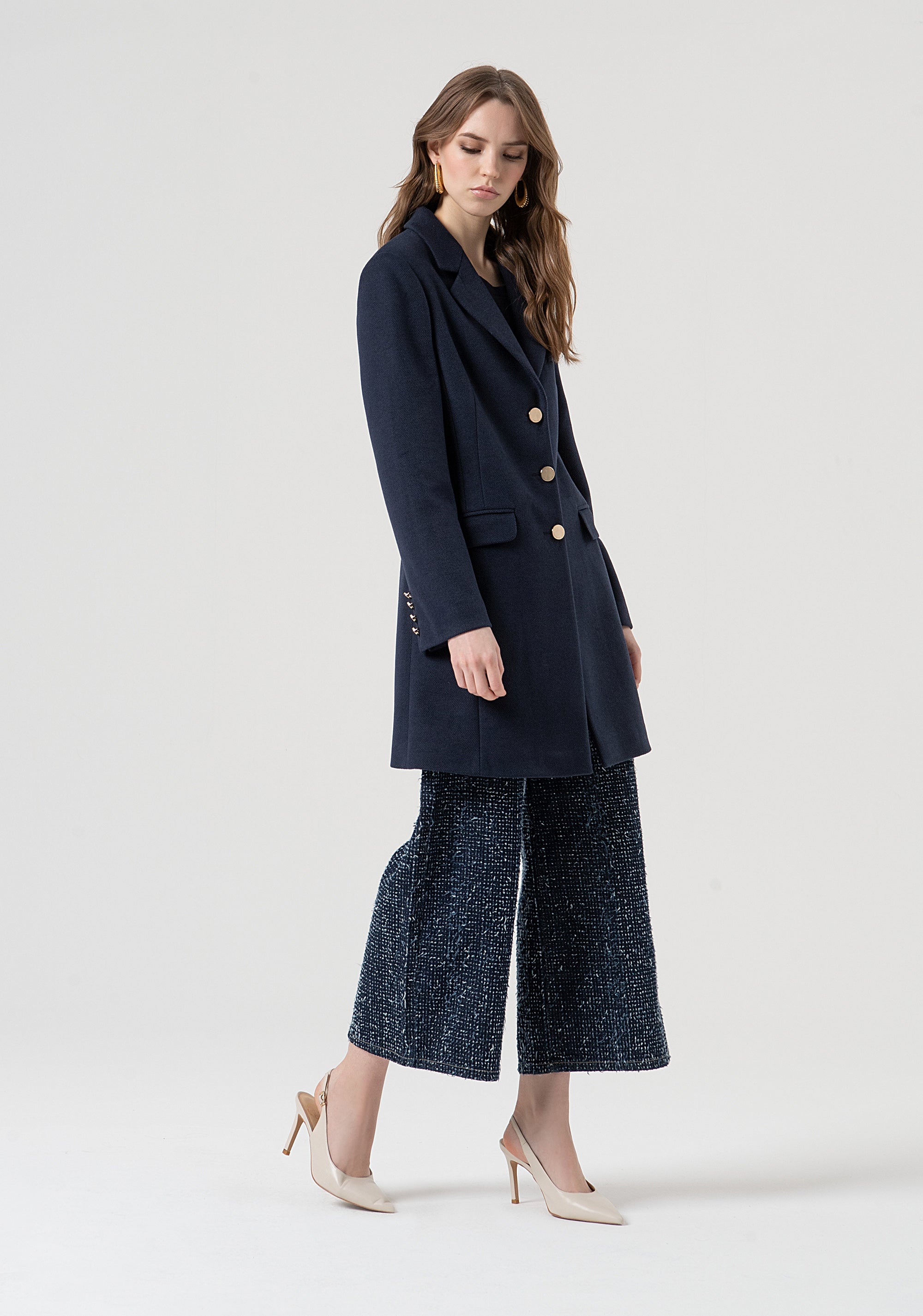Coat slim fit single breasted Fracomina FR25WC1010W48601-117-2