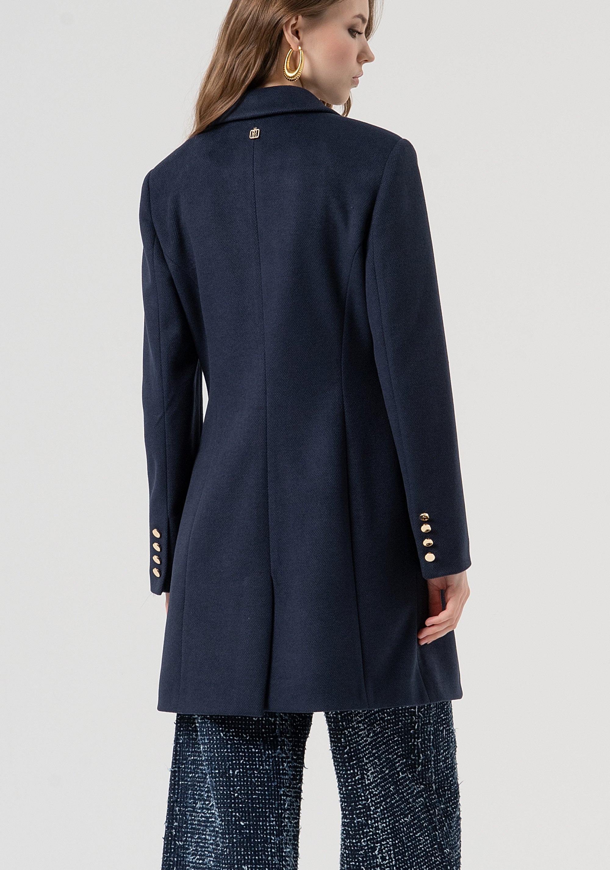 Coat slim fit single breasted Fracomina FR25WC1010W48601-117-4