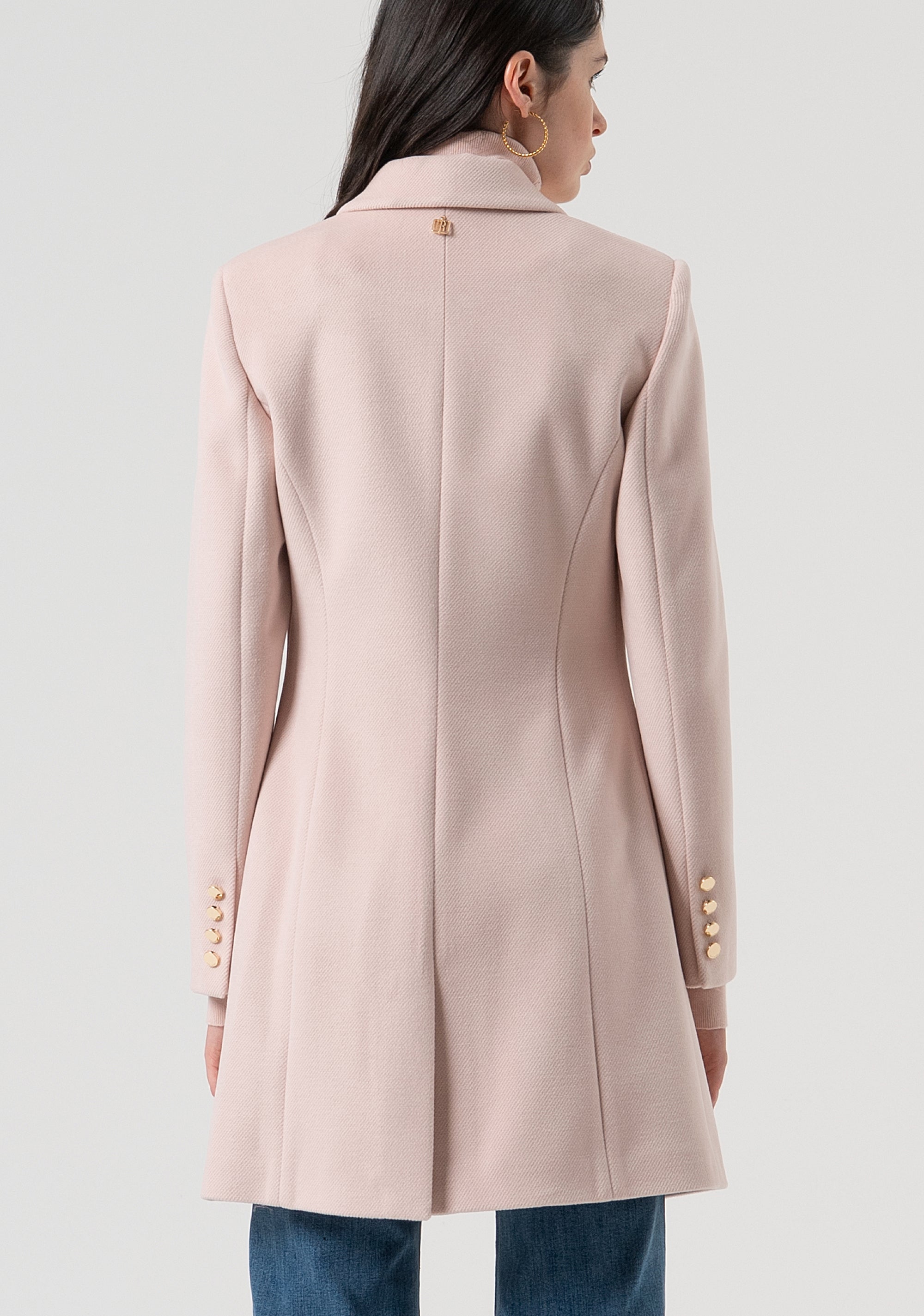 Coat slim fit single breasted Fracomina FR25WC1010W48601-Q93-3