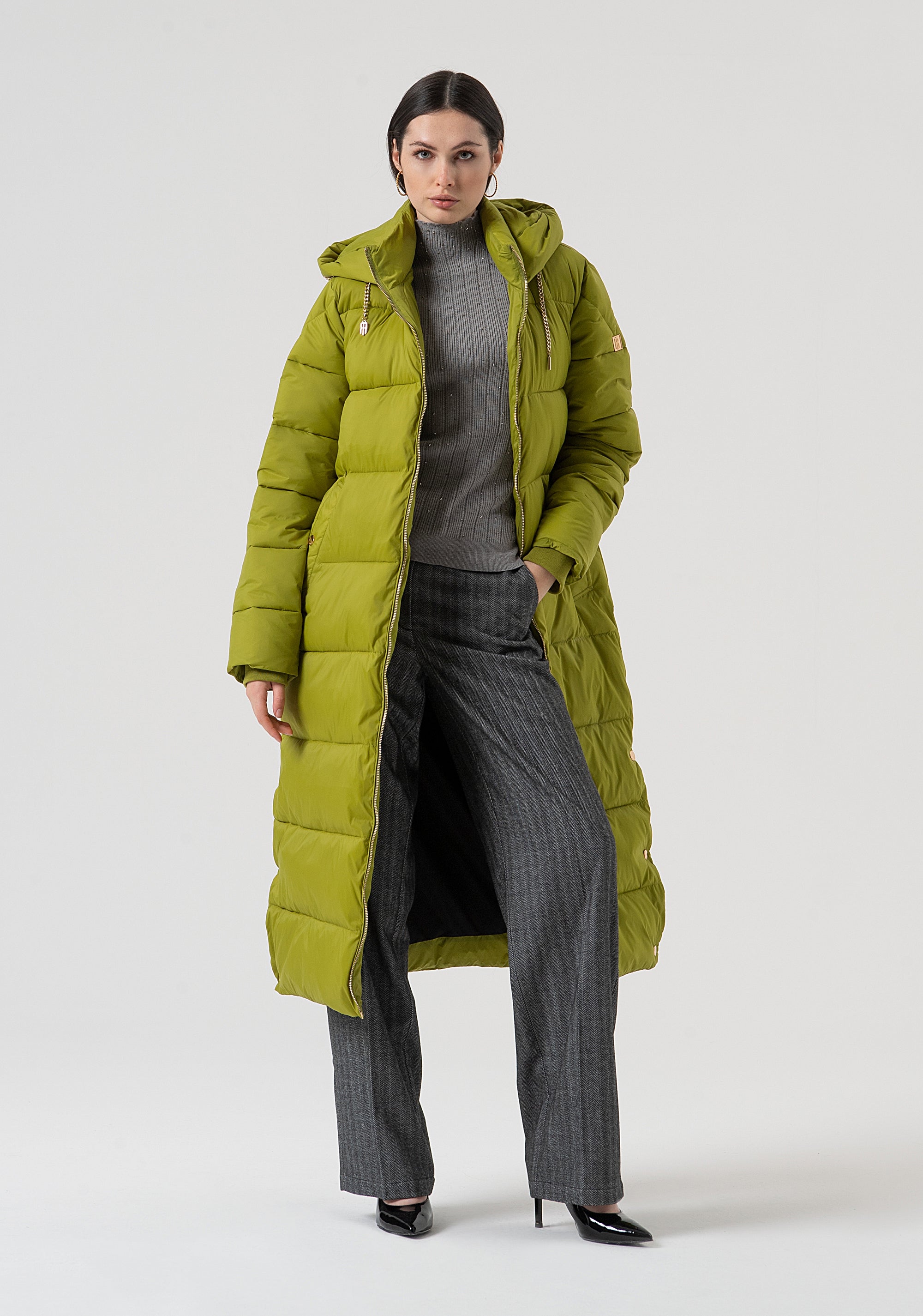 Long padded jacket regular fit Fracomina FR25WC3001O42301-813-5