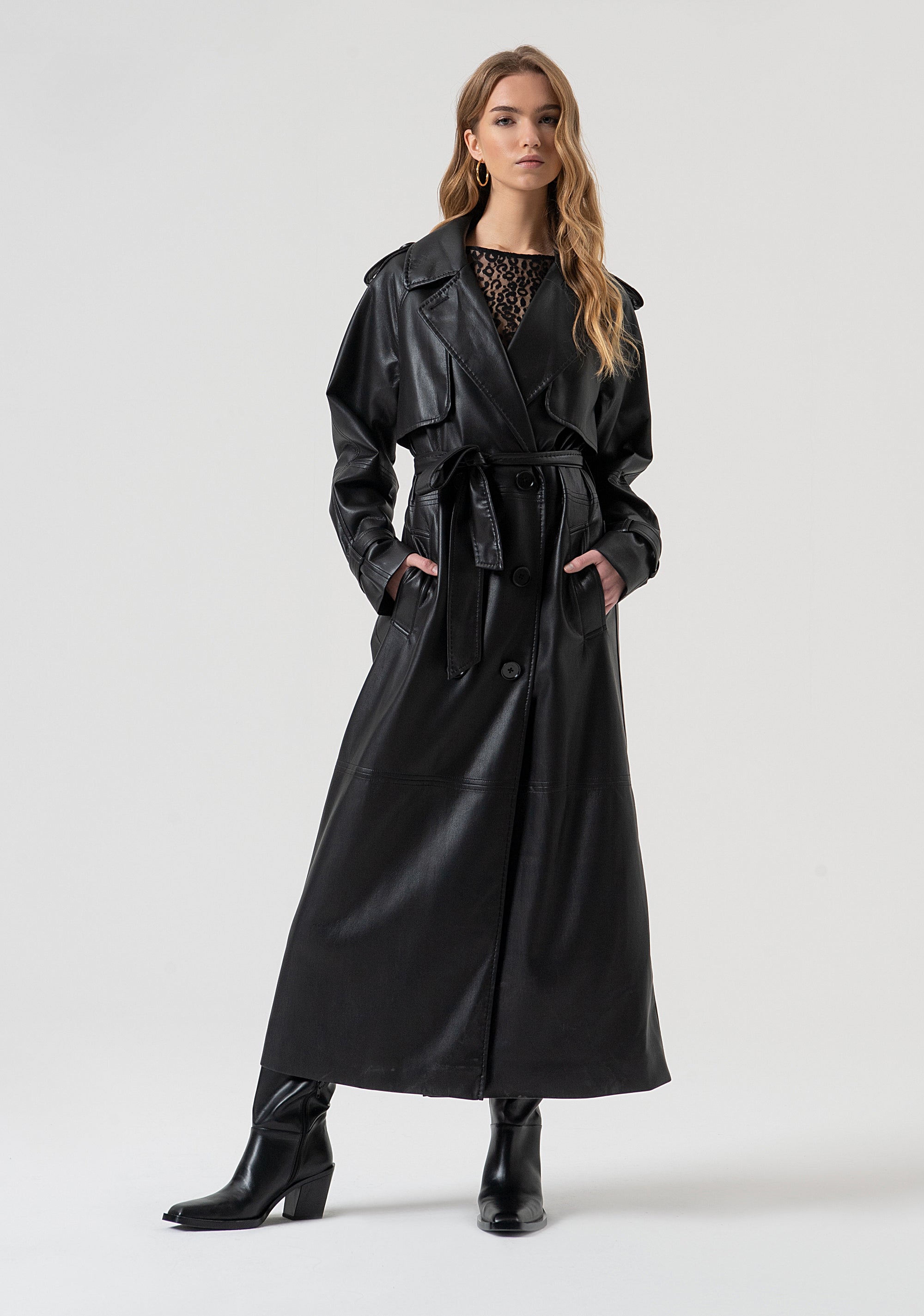 Long trench over fit Fracomina FR25WC7001P41101-053-1