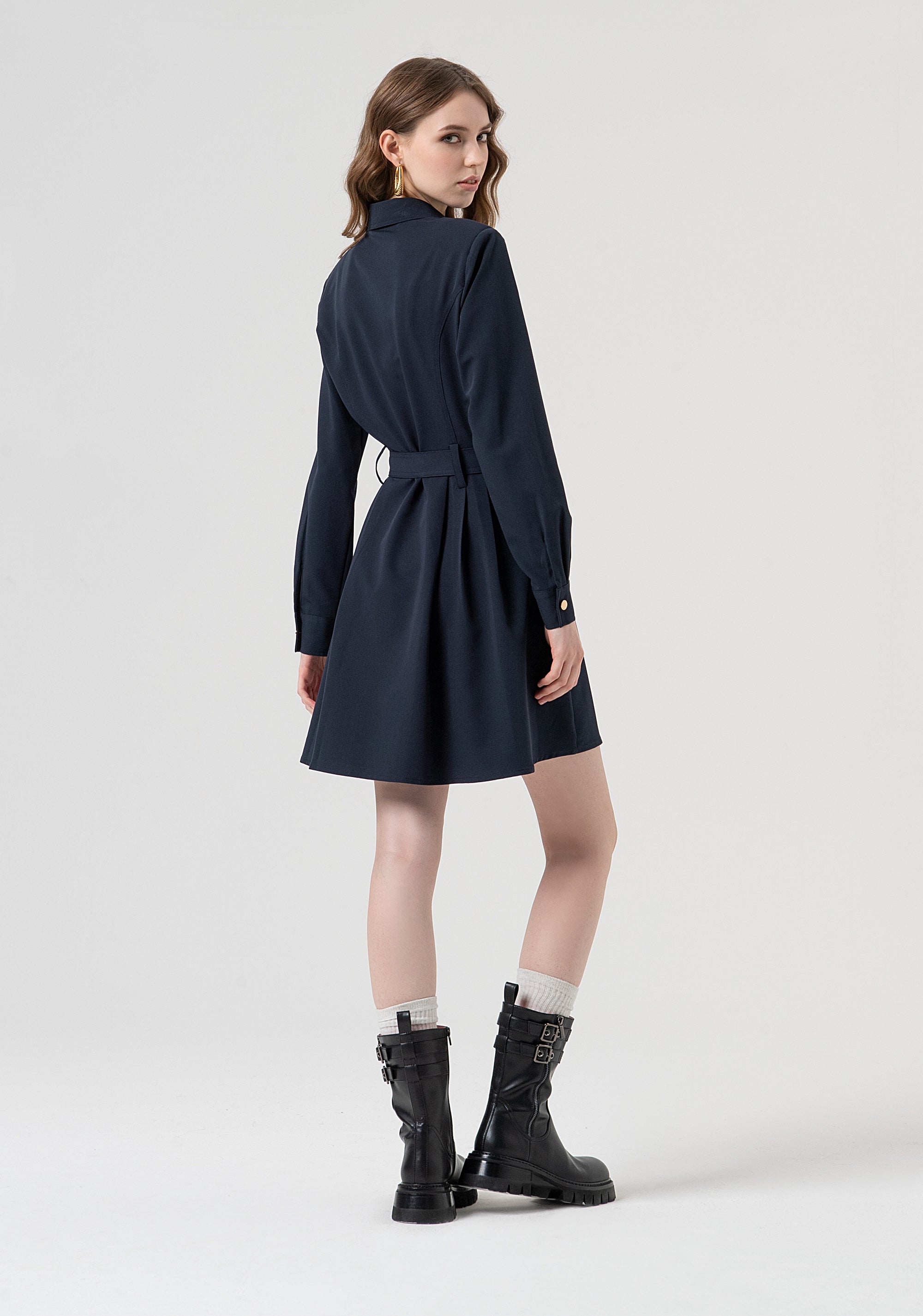 Mini chemisier dress regular fit Fracomina FR25WD1014W71901-117-4