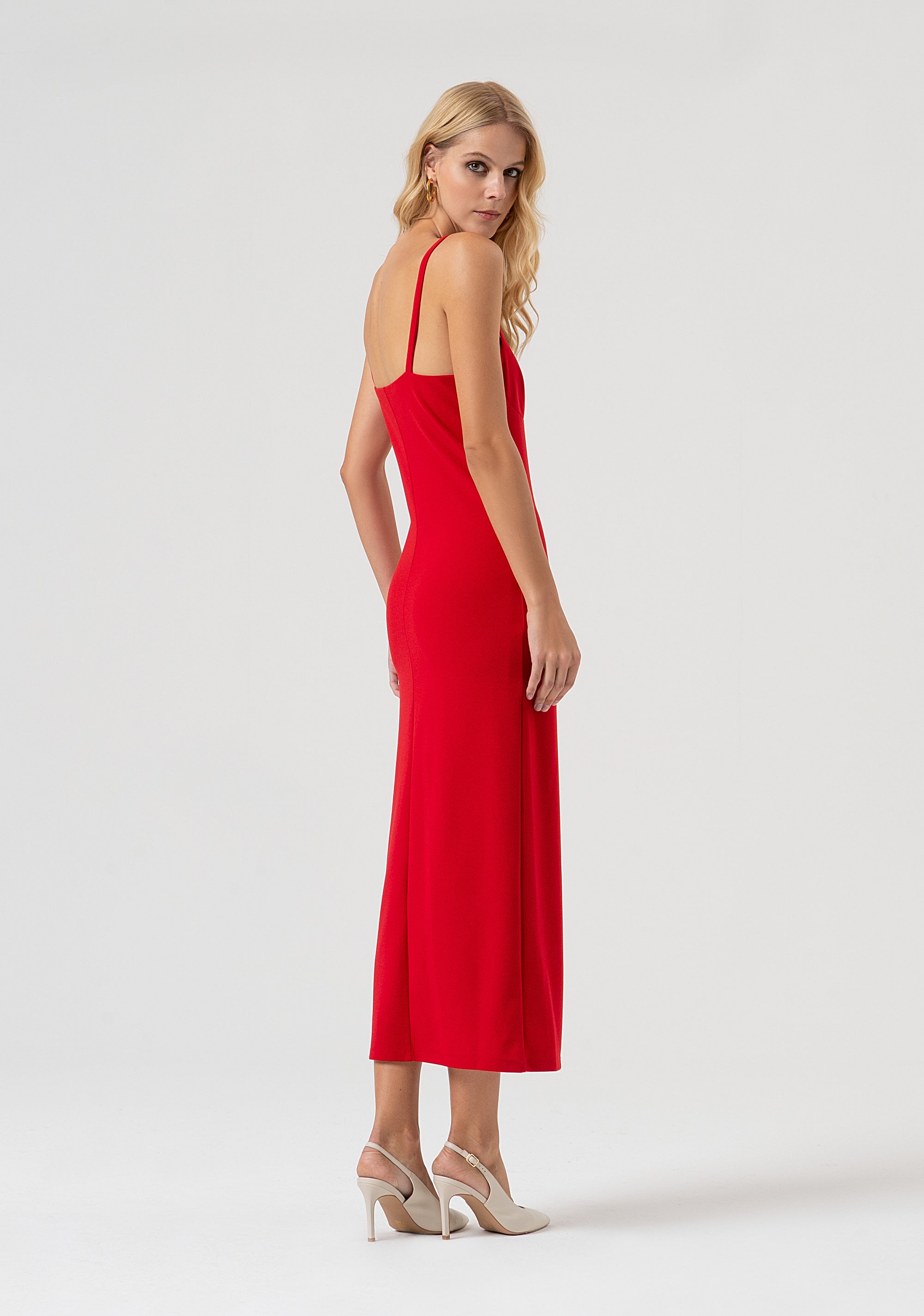 Long dress slim fit and sleeveless Fracomina FR25WD3005J47501-T51-4