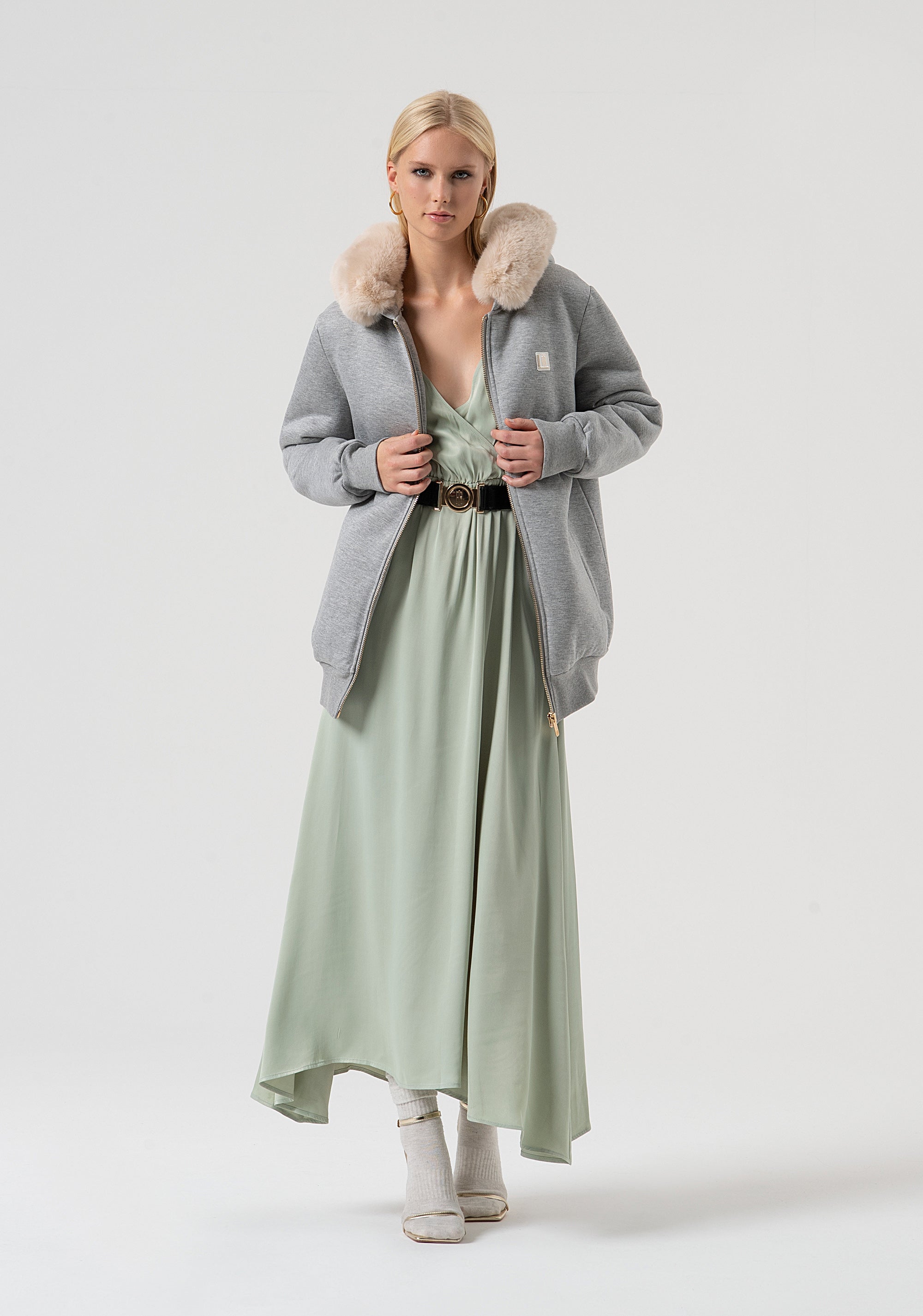 Long dress regular fit Fracomina FR25WD3007W81101-B08-4