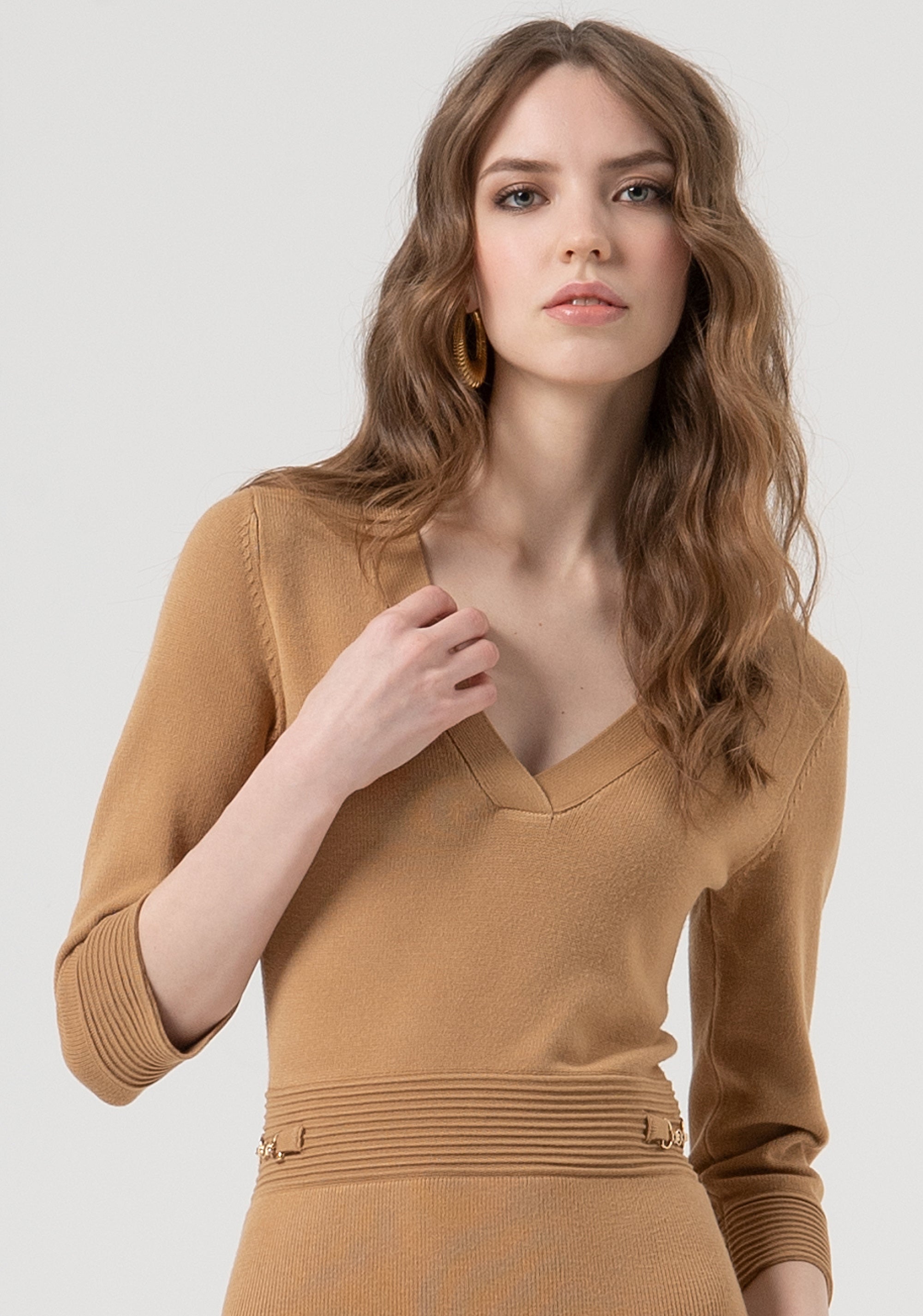 Mini knitted dress slim fit Fracomina FR25WD5002K55601-093-2