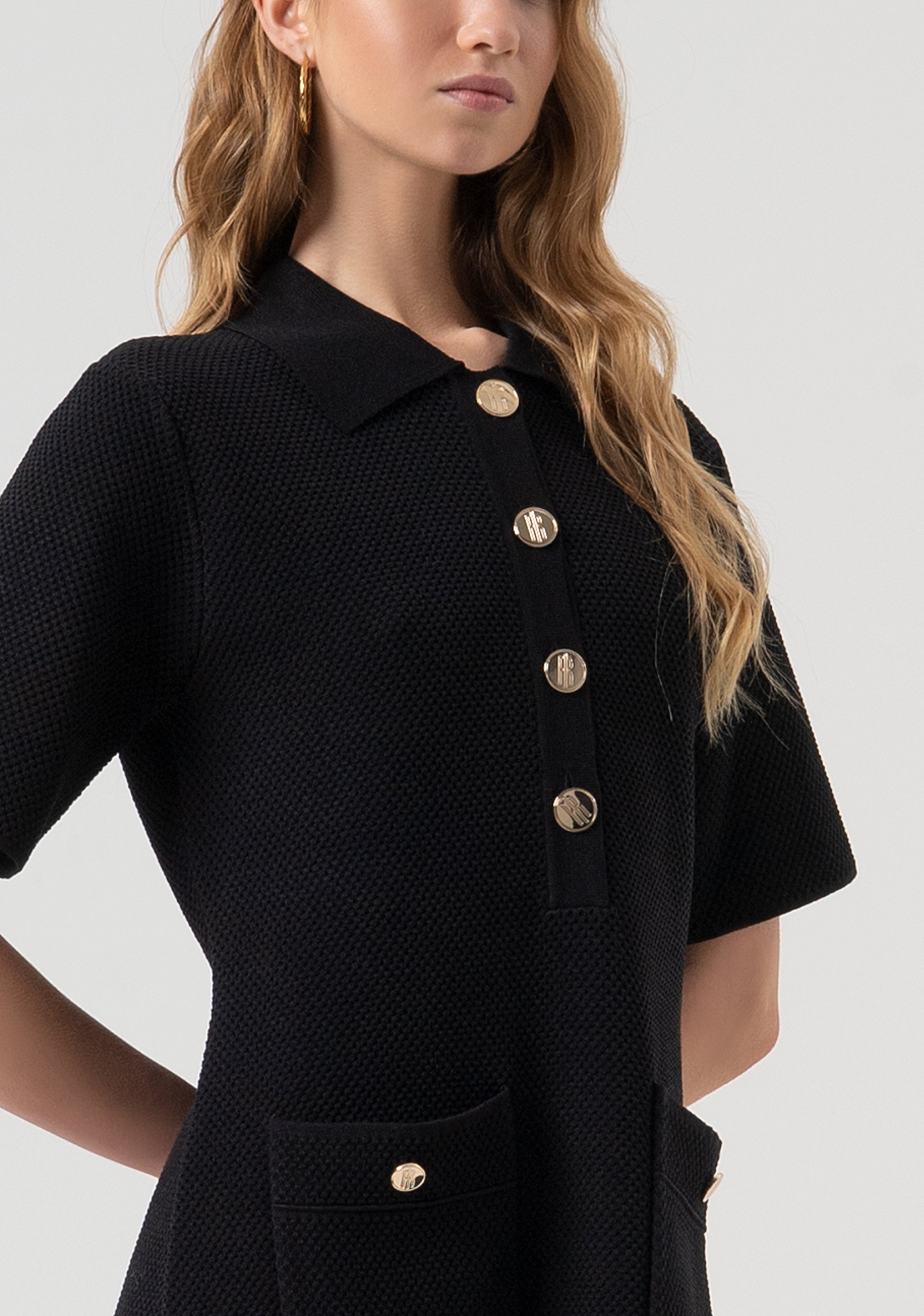 Mini knitted dress flared Fracomina FR25WD5005K55301-053-2