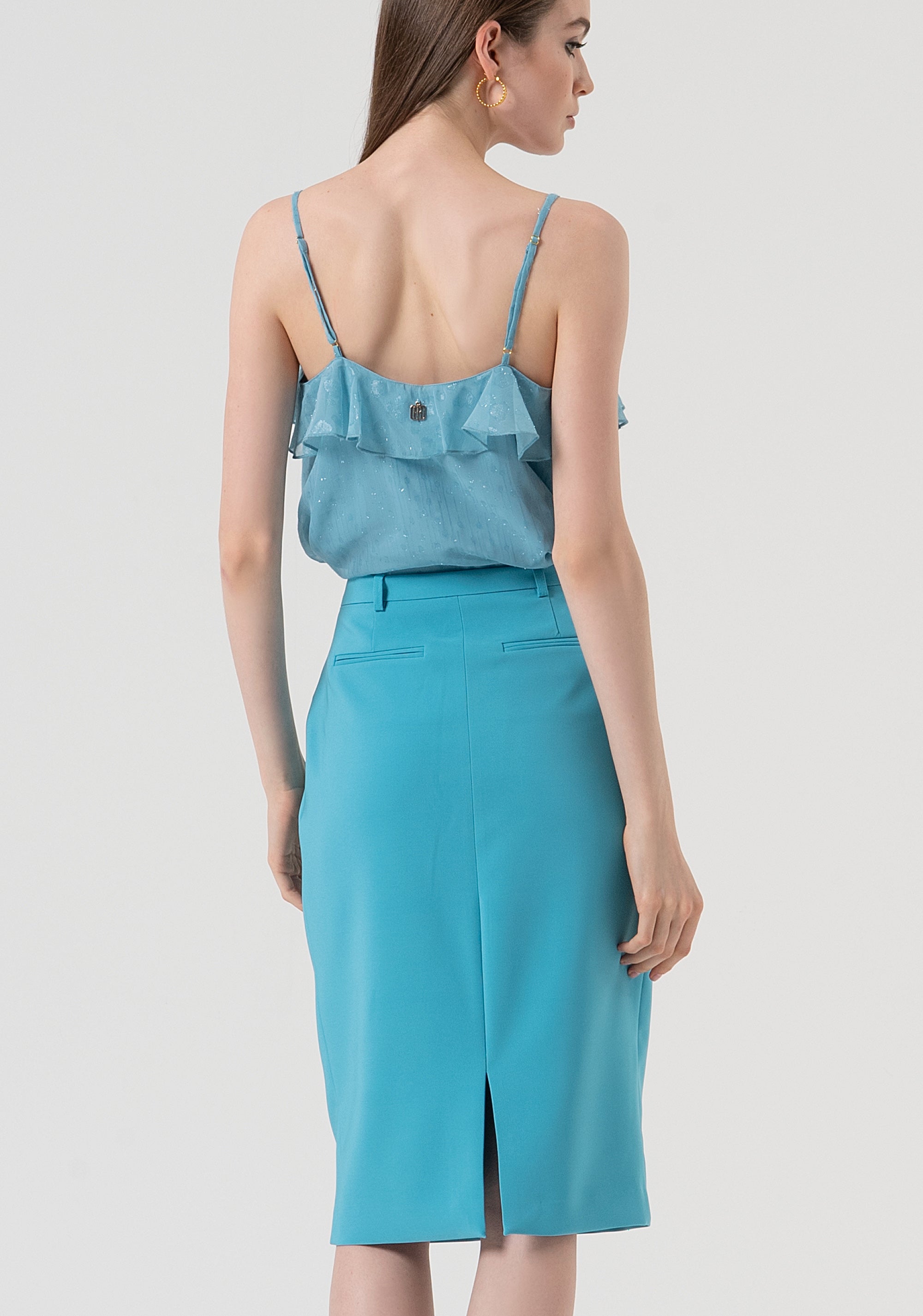 Sheath skirt slim fit middle length Fracomina FR25WG2012W42901-T57-4