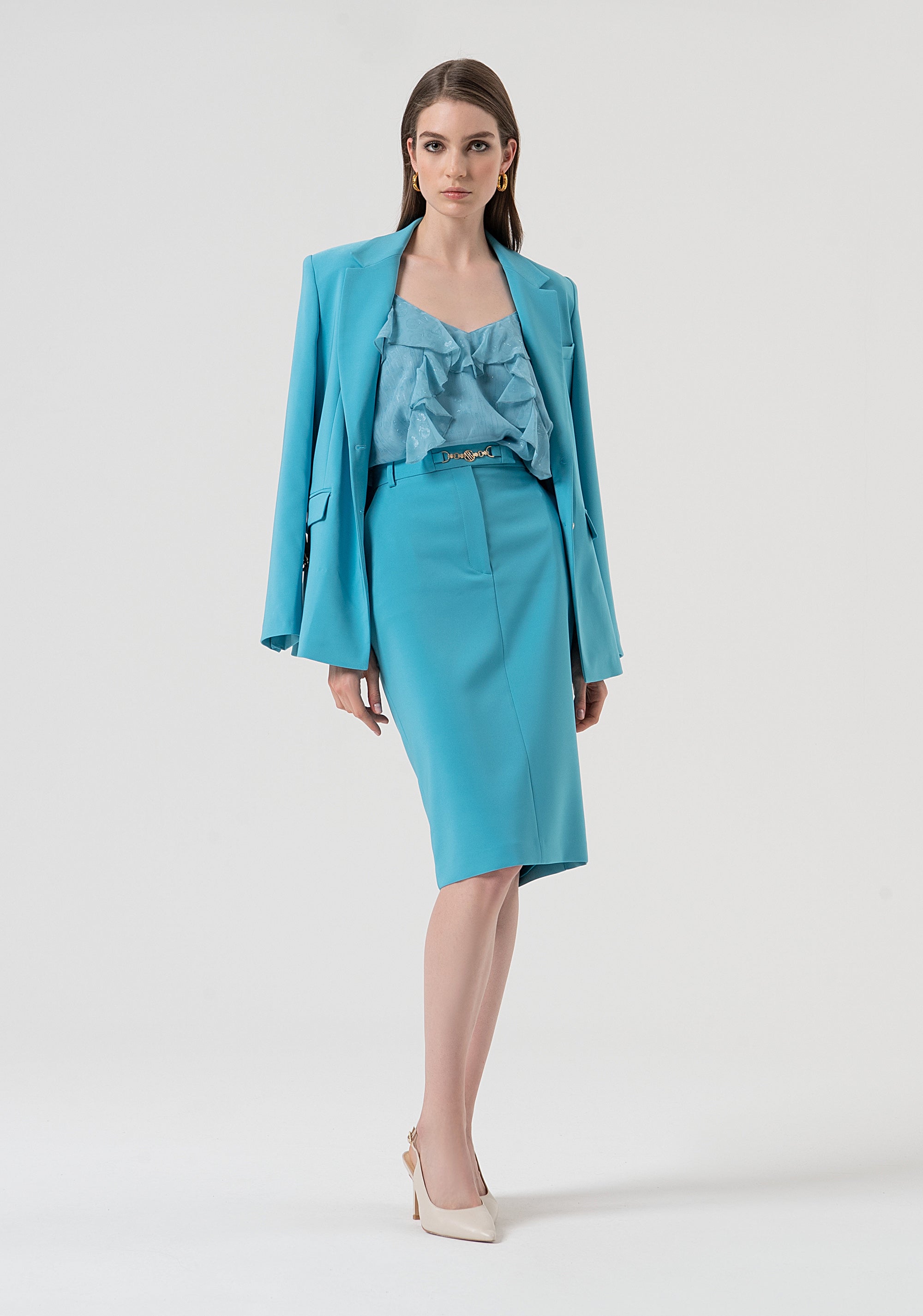 Sheath skirt slim fit middle length Fracomina FR25WG2012W42901-T57-5