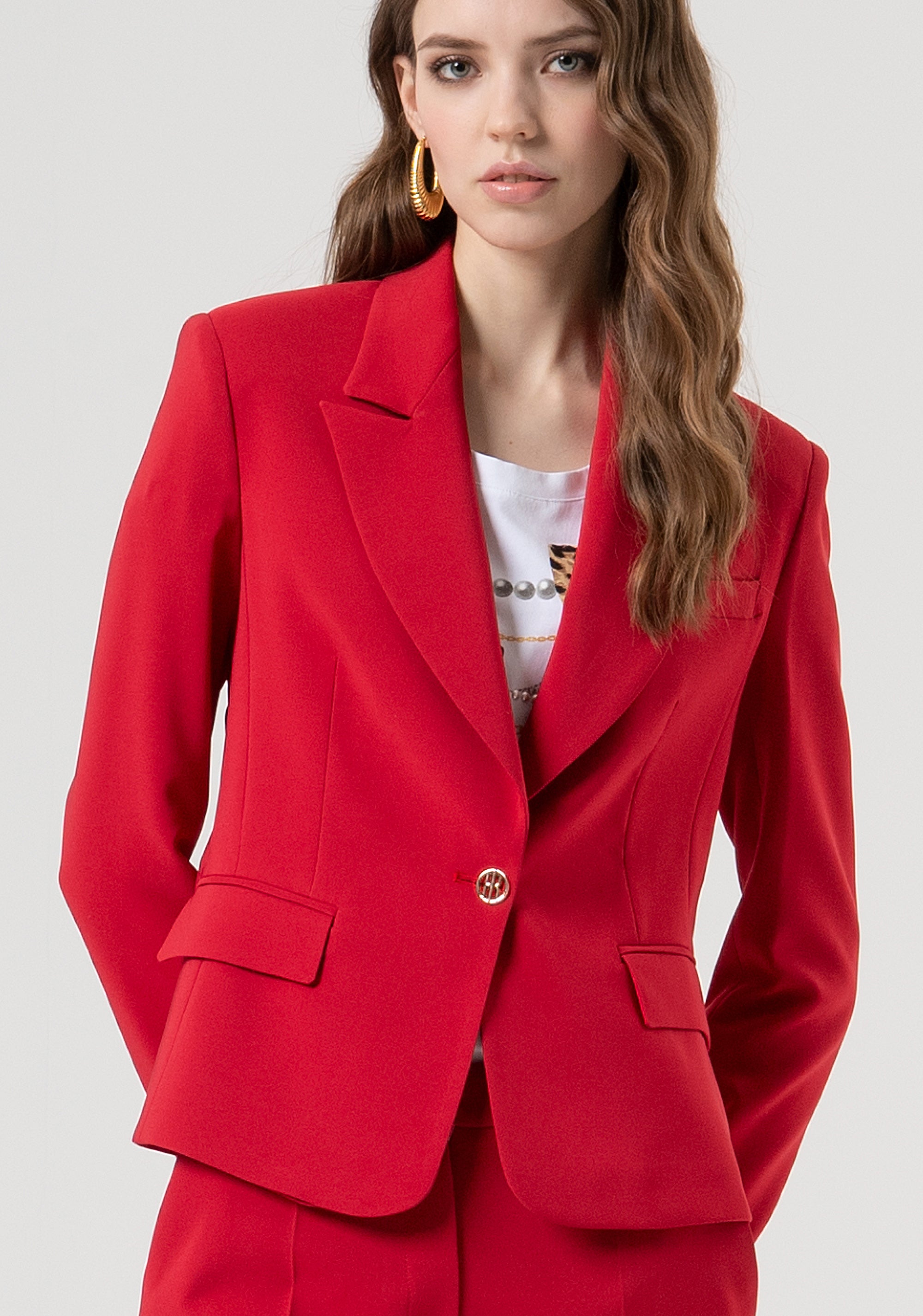 Blazer jacket regular fit single breasted Fracomina FR25WJ1001W42901-T51-1