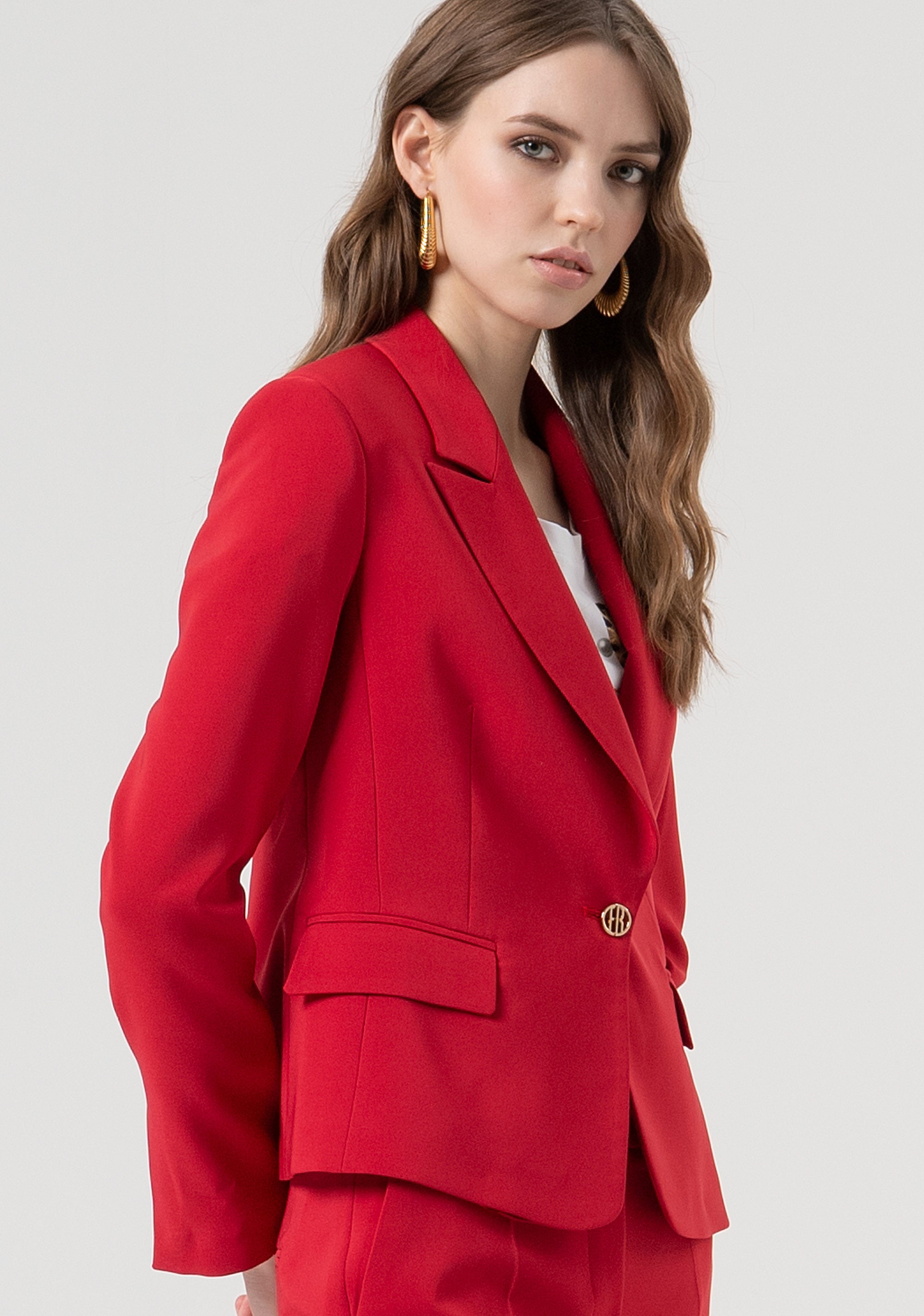 Blazer jacket regular fit single breasted Fracomina FR25WJ1001W42901-T51-3
