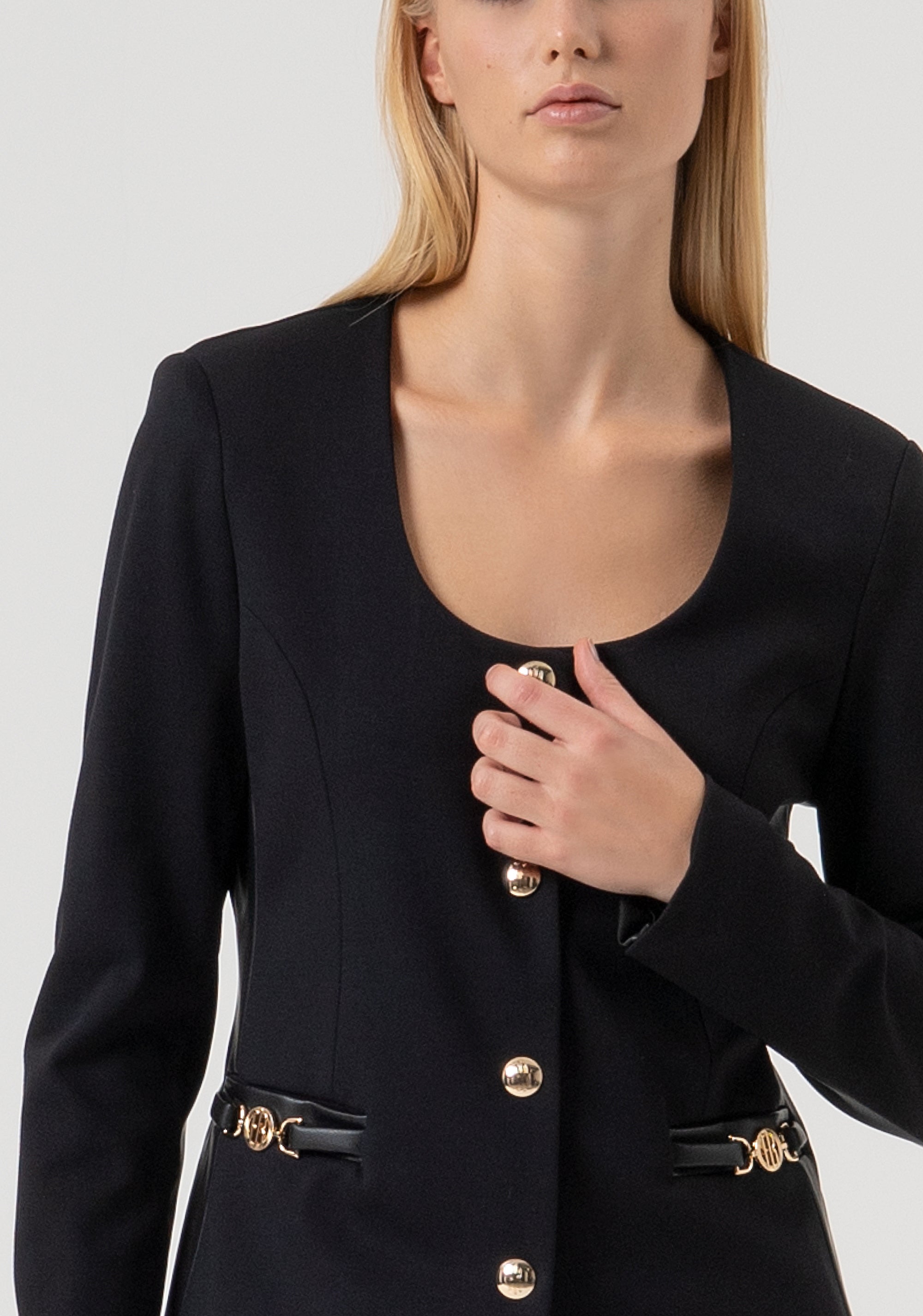 Jacket slim fit made in mixed fabric Fracomina FR25WJ2006W78001-053-2