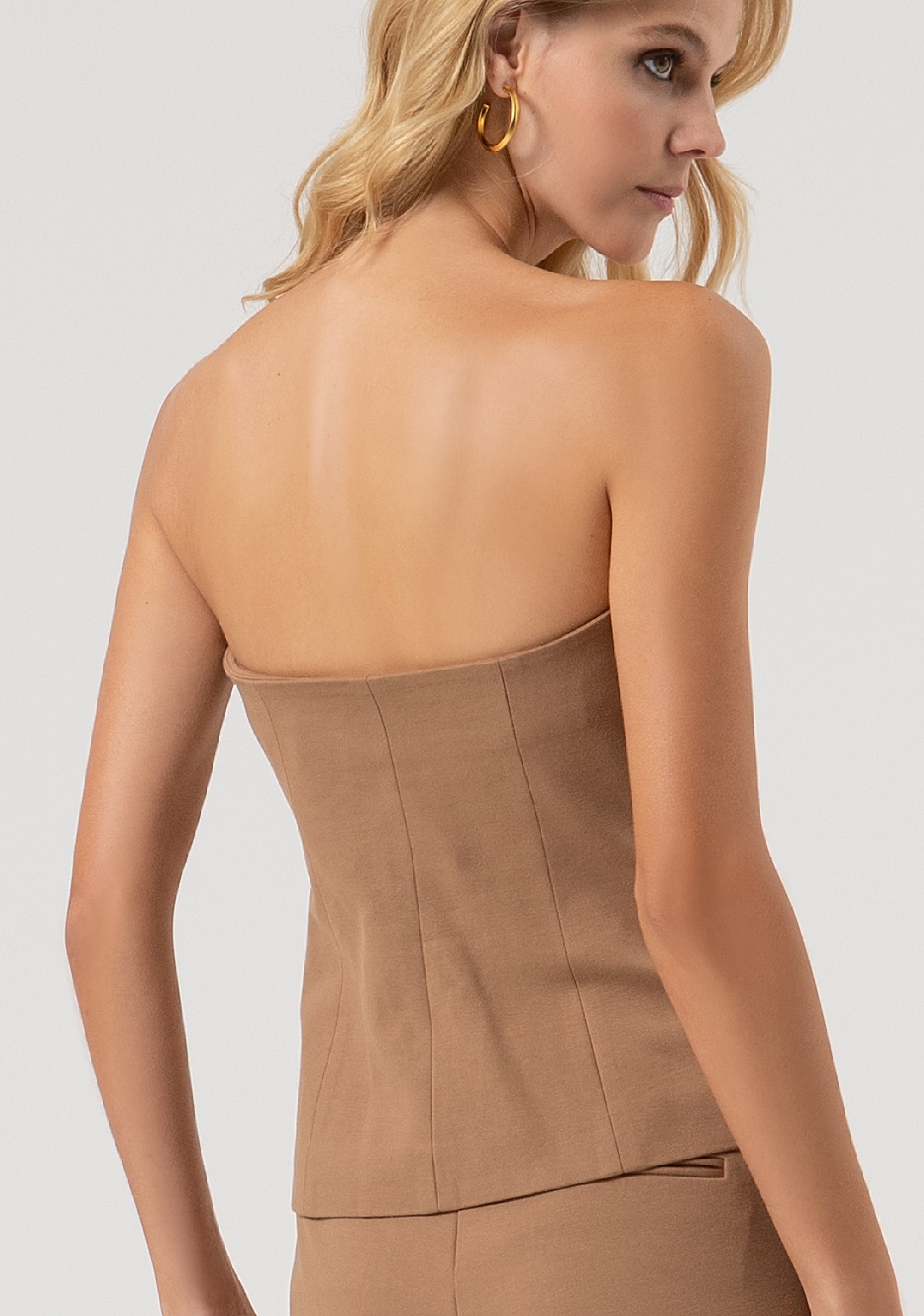 Bustier made in Milano stitch fabric Fracomina FR25WJ5002W72701-093-3