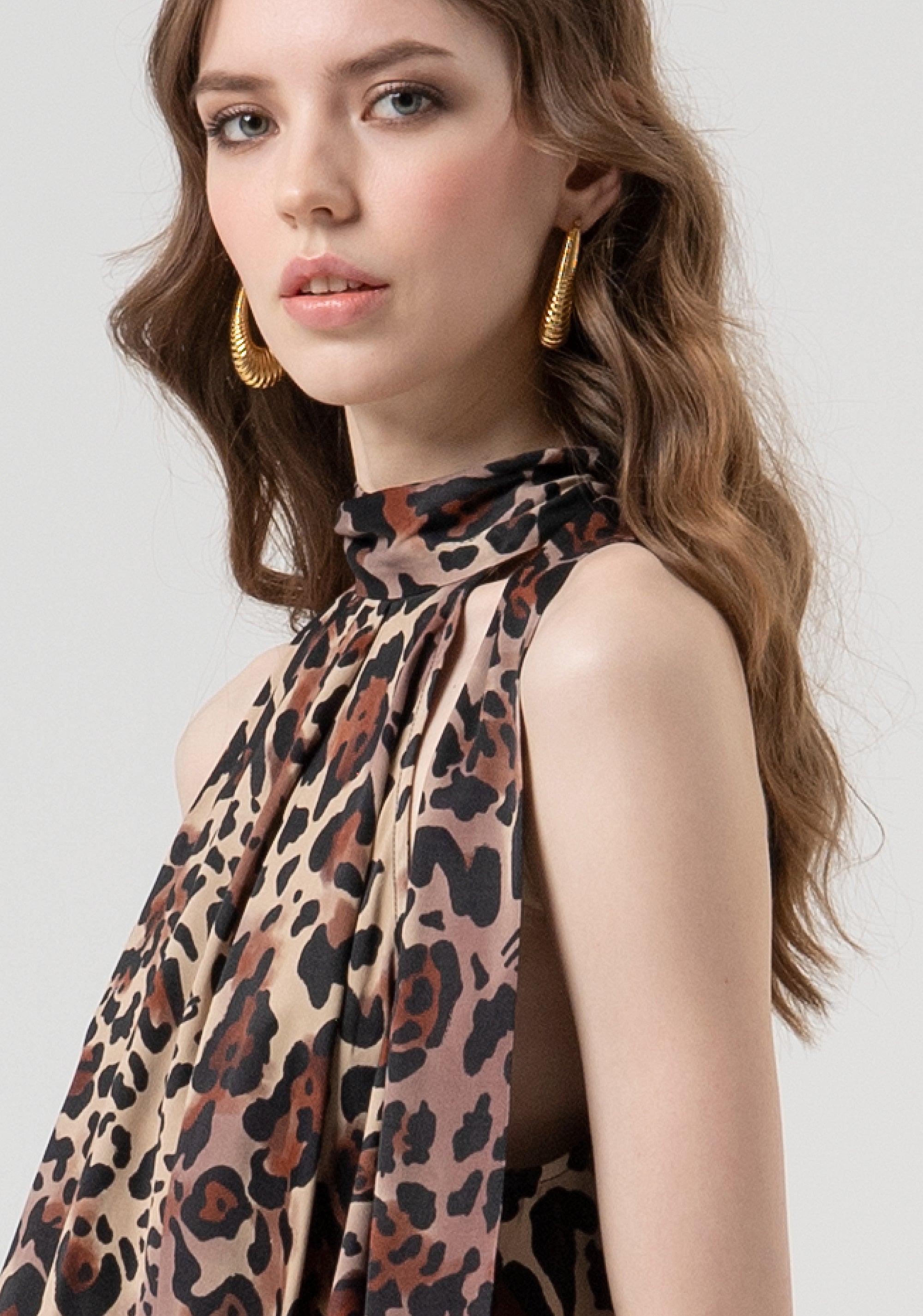 Tank top with animalier pattern Fracomina FR25WT2015W811L7-M17-3