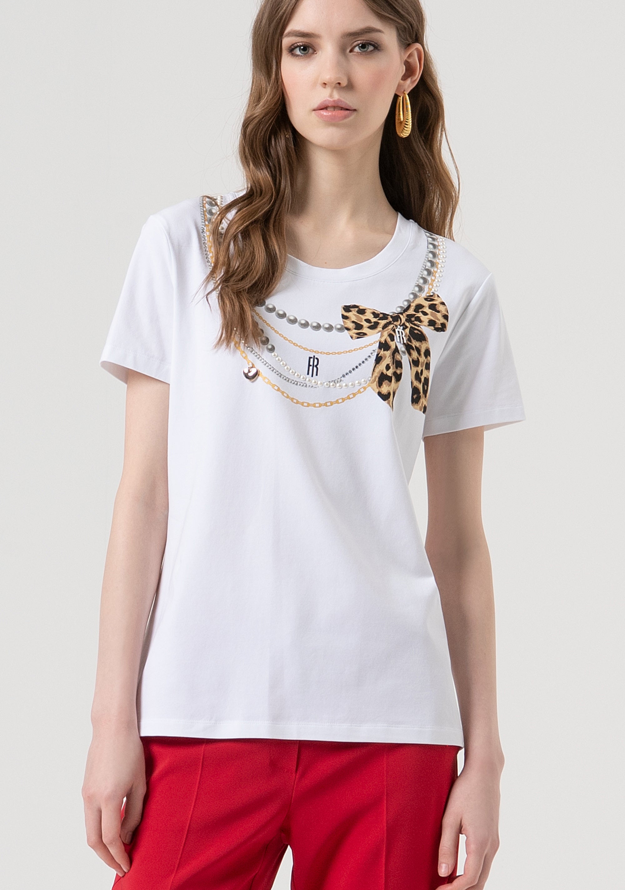 T-shirt regular fit made in cotton jersey Fracomina FR25WT3004J40108-278-1
