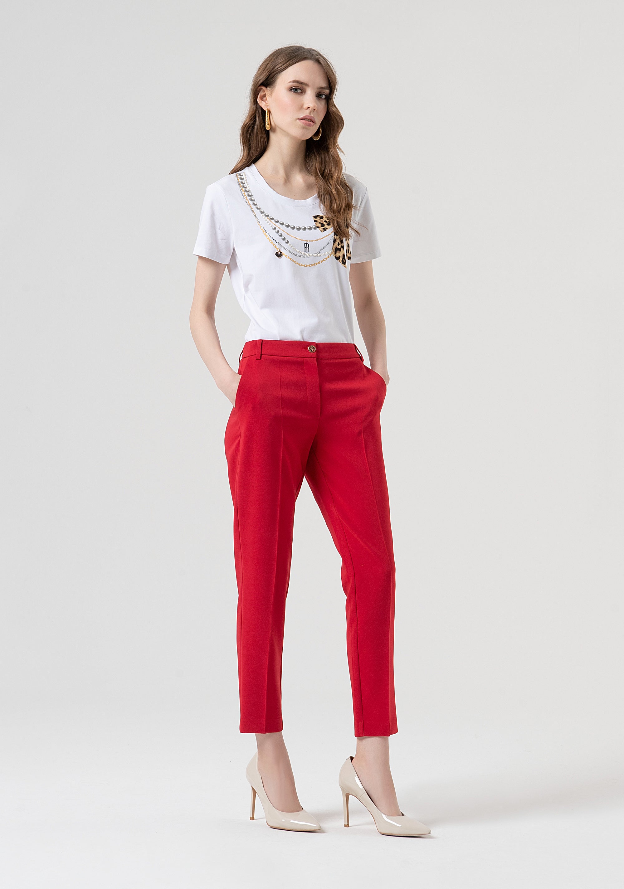 T-shirt regular fit made in cotton jersey Fracomina FR25WT3004J40108-278-2