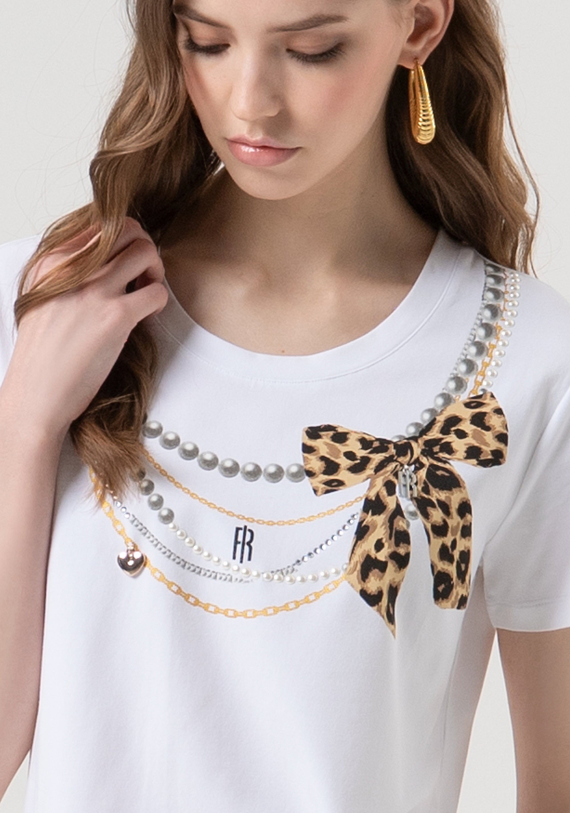 T-shirt regular fit made in cotton jersey Fracomina FR25WT3004J40108-278-3