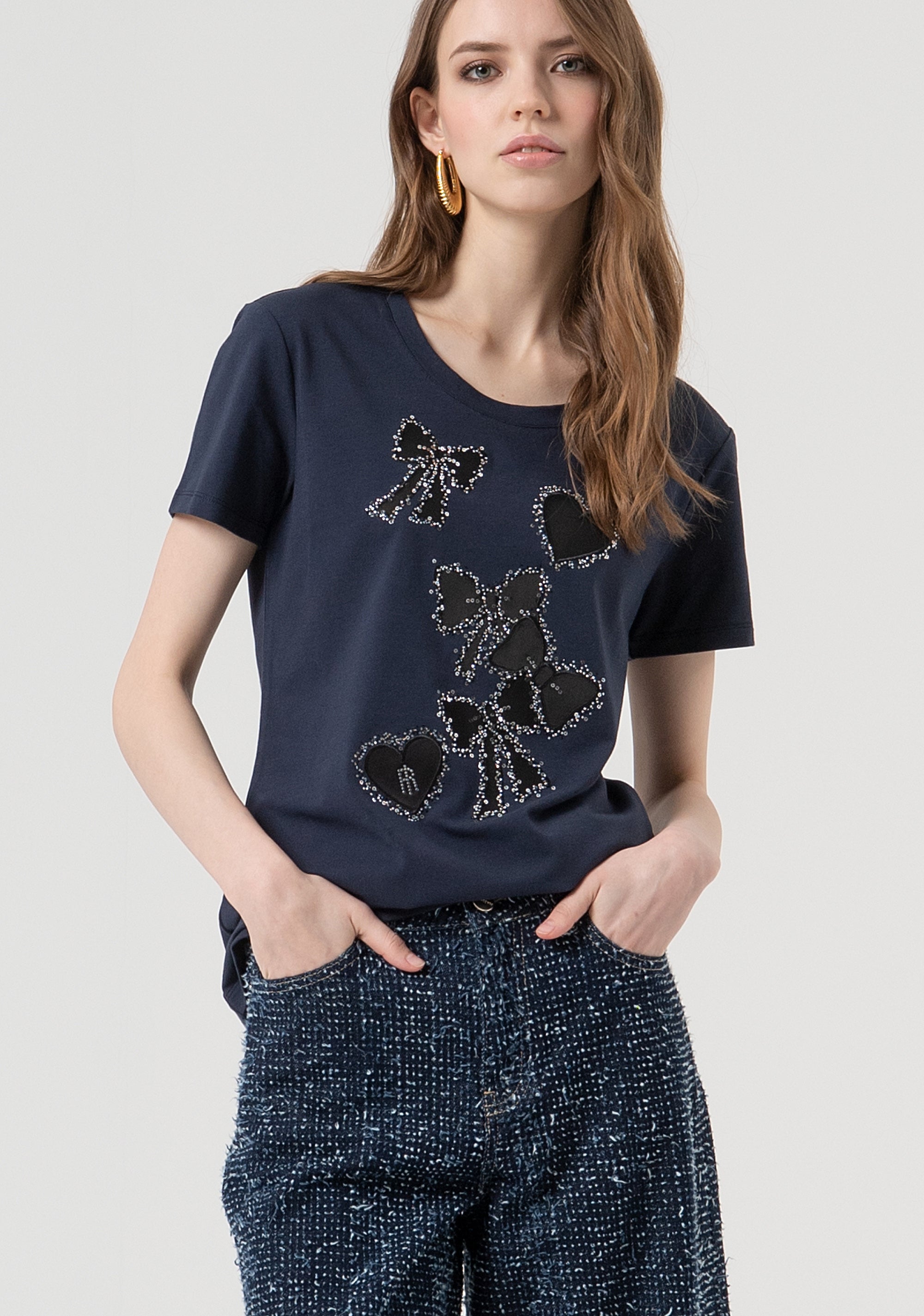 T-shirt regular fit made in cotton jersey Fracomina FR25WT3004J401N5-117-1