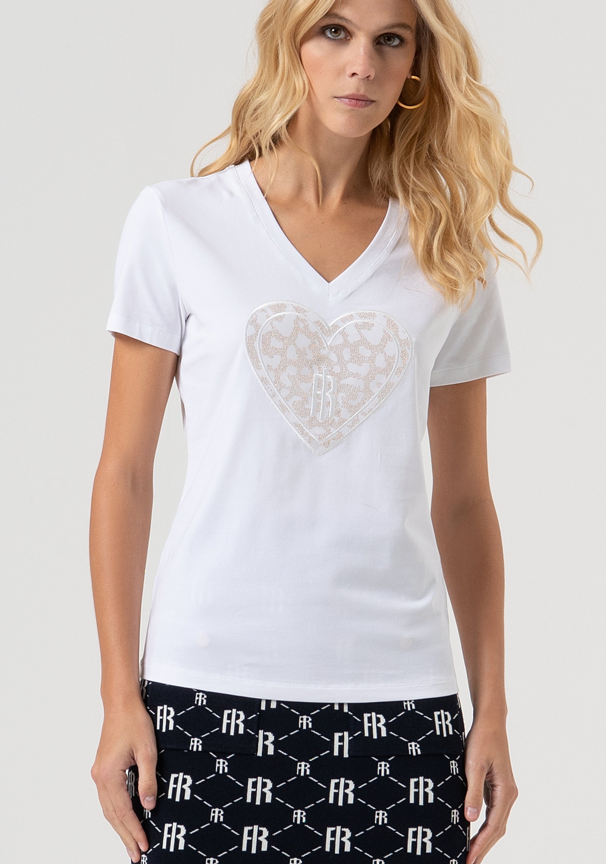 T-shirt regular fit made in cotton jersey Fracomina FR25WT3007J401N5-278-1