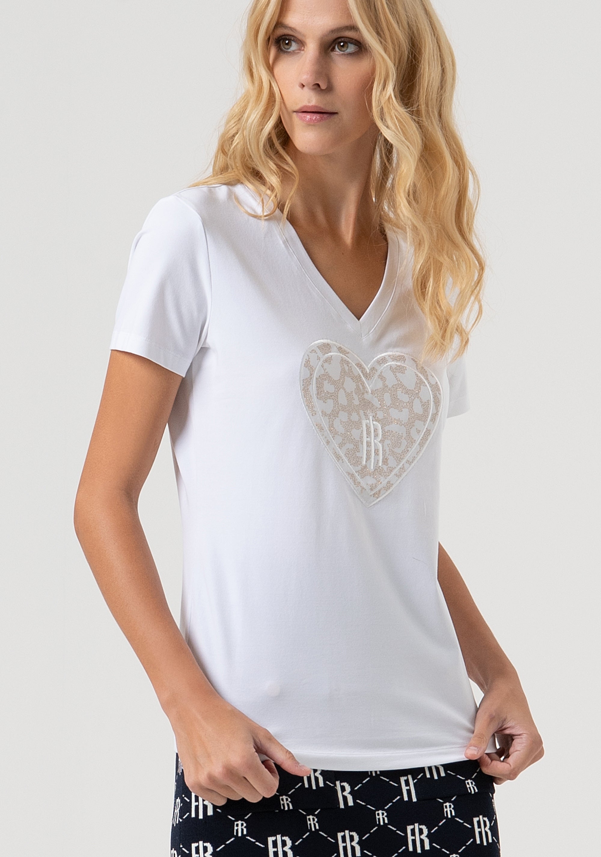 T-shirt regular fit made in cotton jersey Fracomina FR25WT3007J401N5-278-3