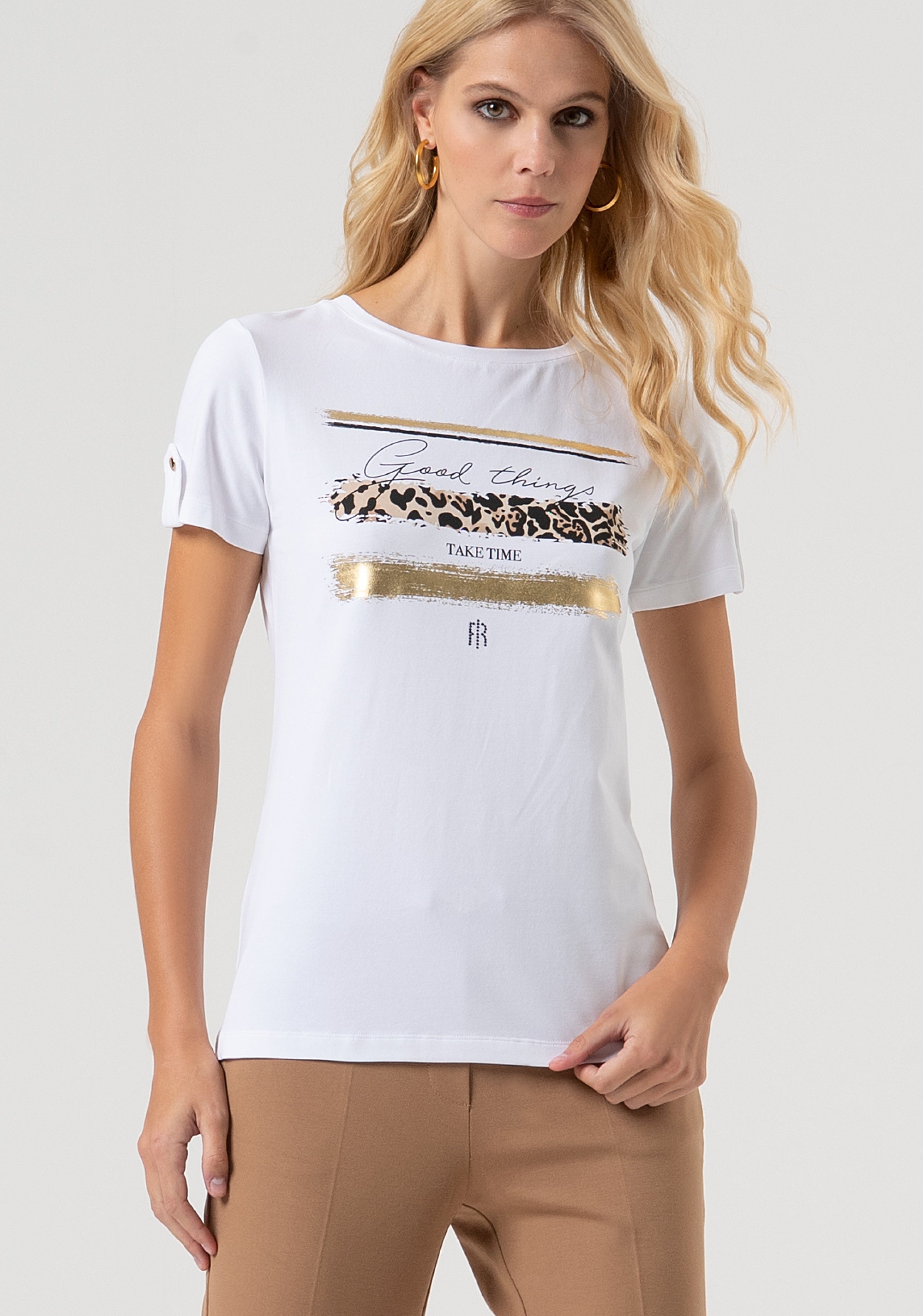 T-shirt regular fit made in cotton jersey Fracomina FR25WT3010J40108-278-1