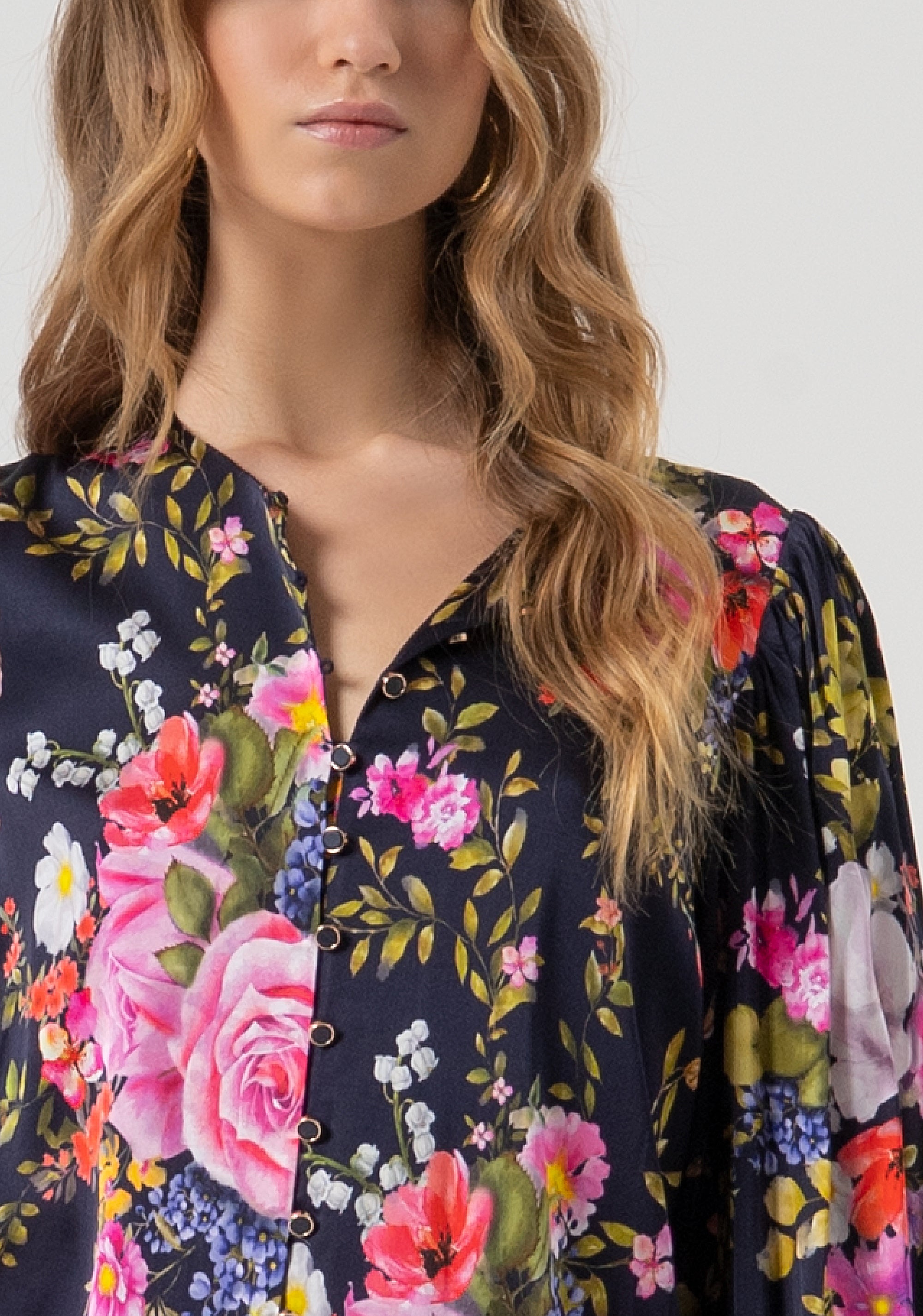 Shirt regular fit with flowery pattern Fracomina FR25WT6013W584K2-117-2