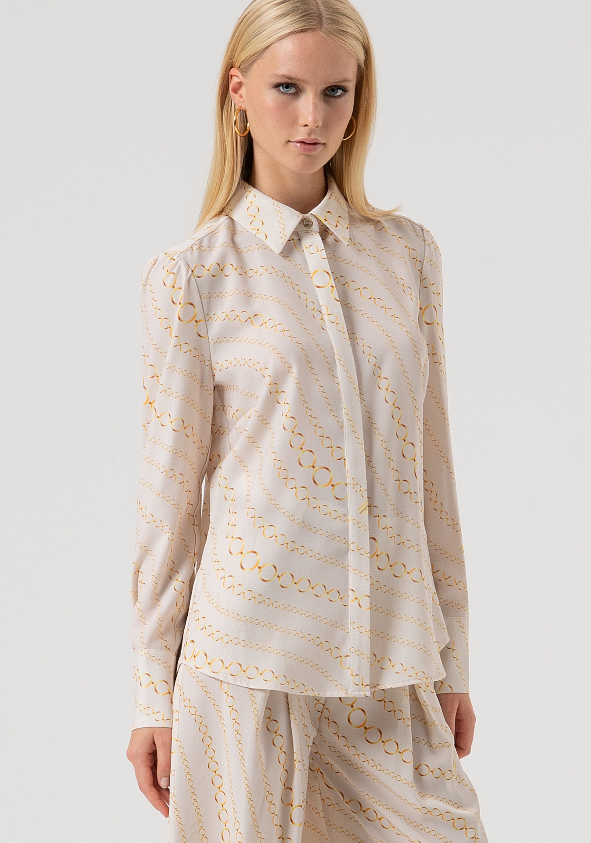 Shirt regular fit with geometric pattern Fracomina FR25WT6015W428R8-508-2