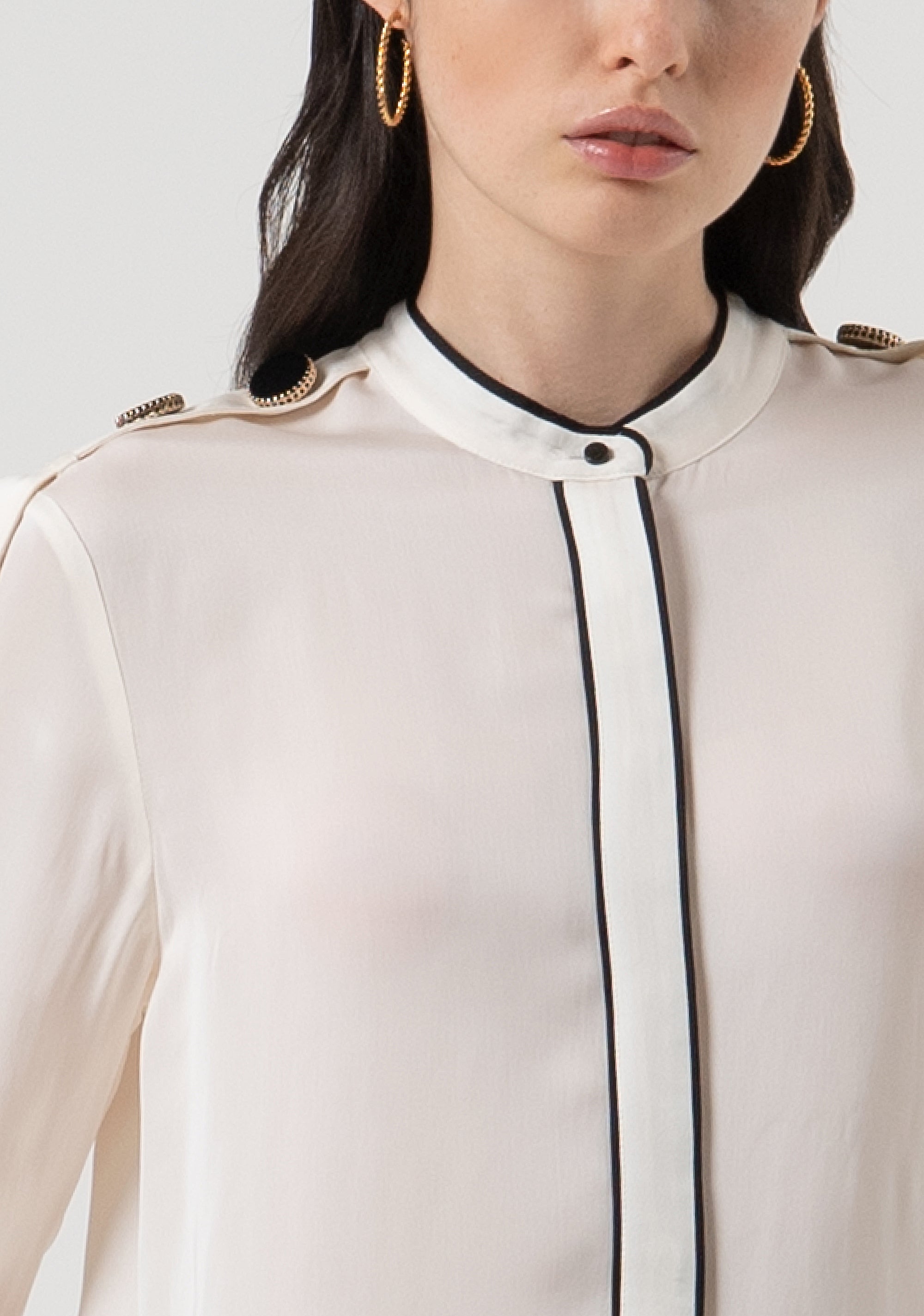 Shirt regular fit with silk Fracomina FR25WT6027W80701-108-2